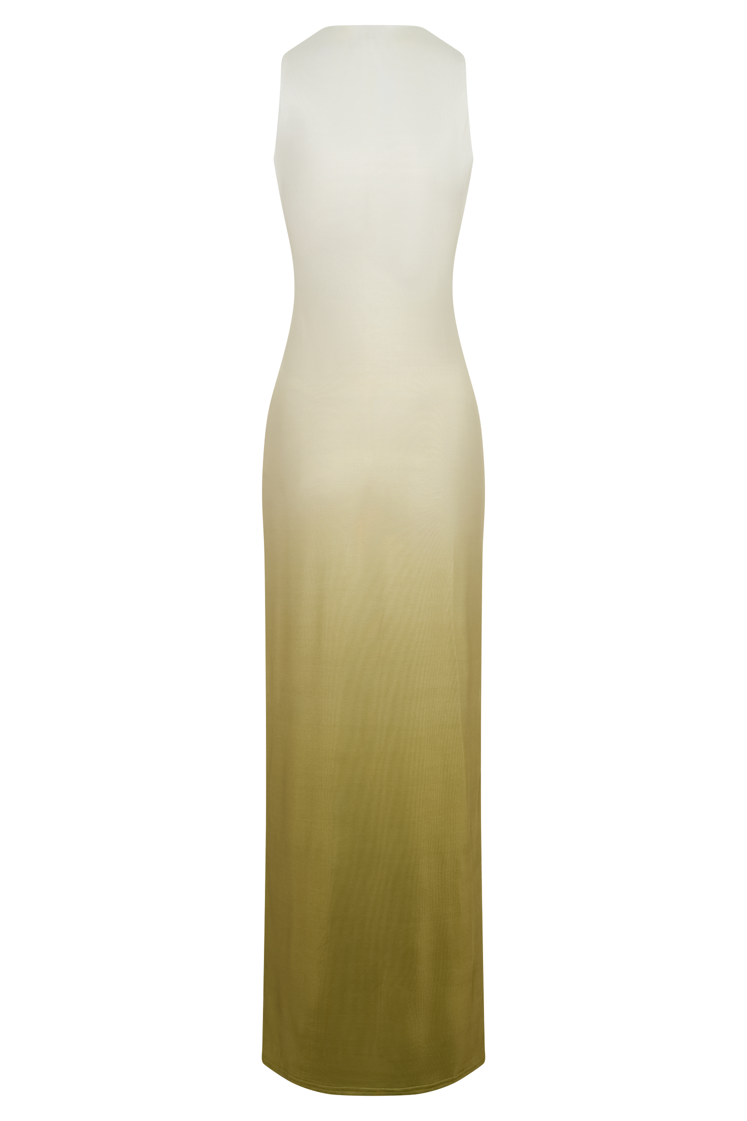 Stella Draped Slinky Maxi Dress - Ombre Vintage Olive、mySite、solidvoid
