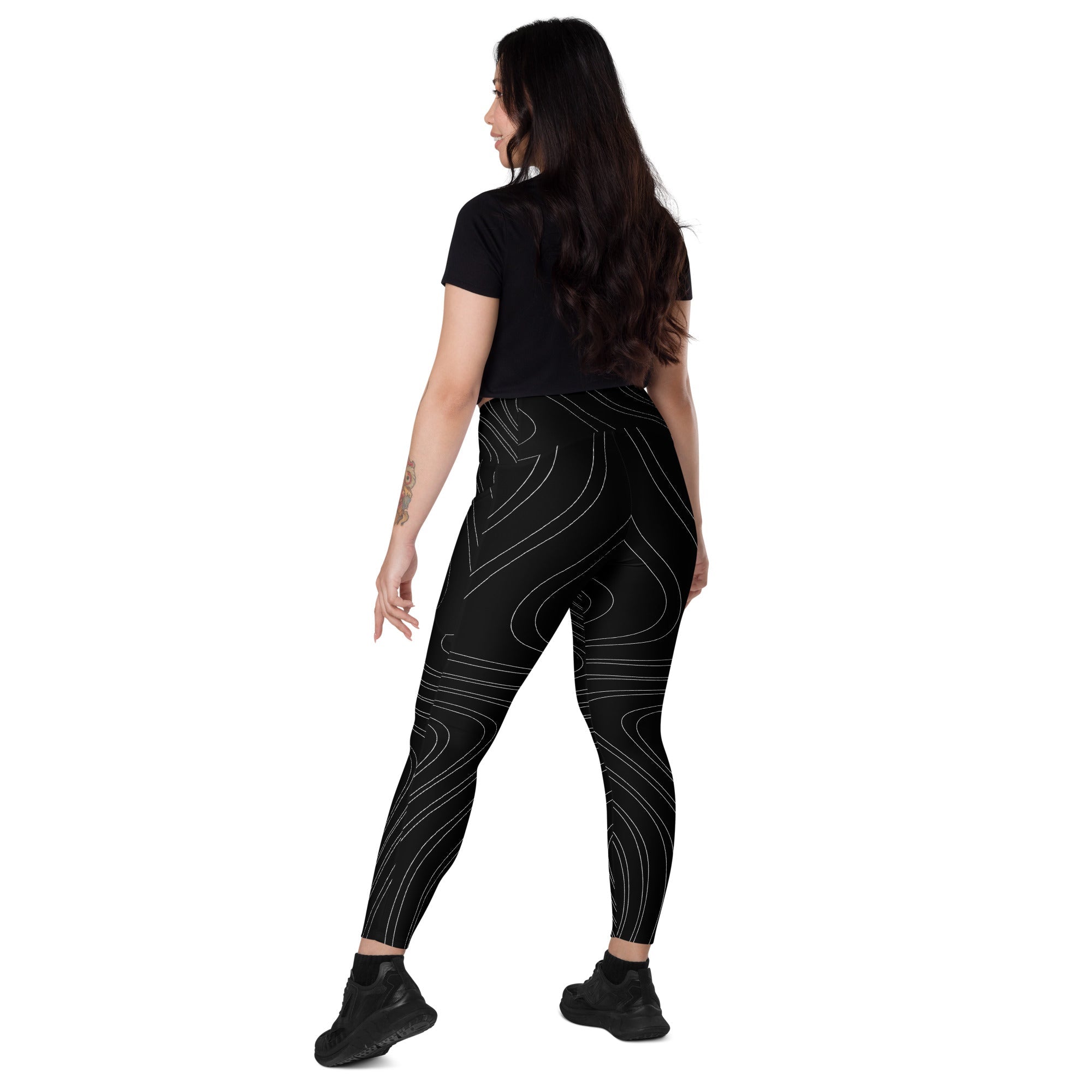 Women's Black Swirl Leggings、mySite、gigharbornorthrealestate