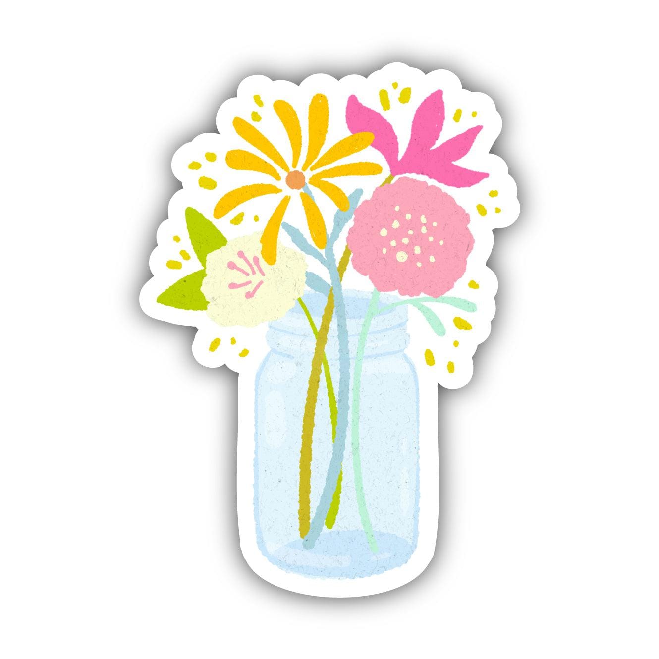  Watercolor Flowers In Vase Sticker、mySite、ghnorth