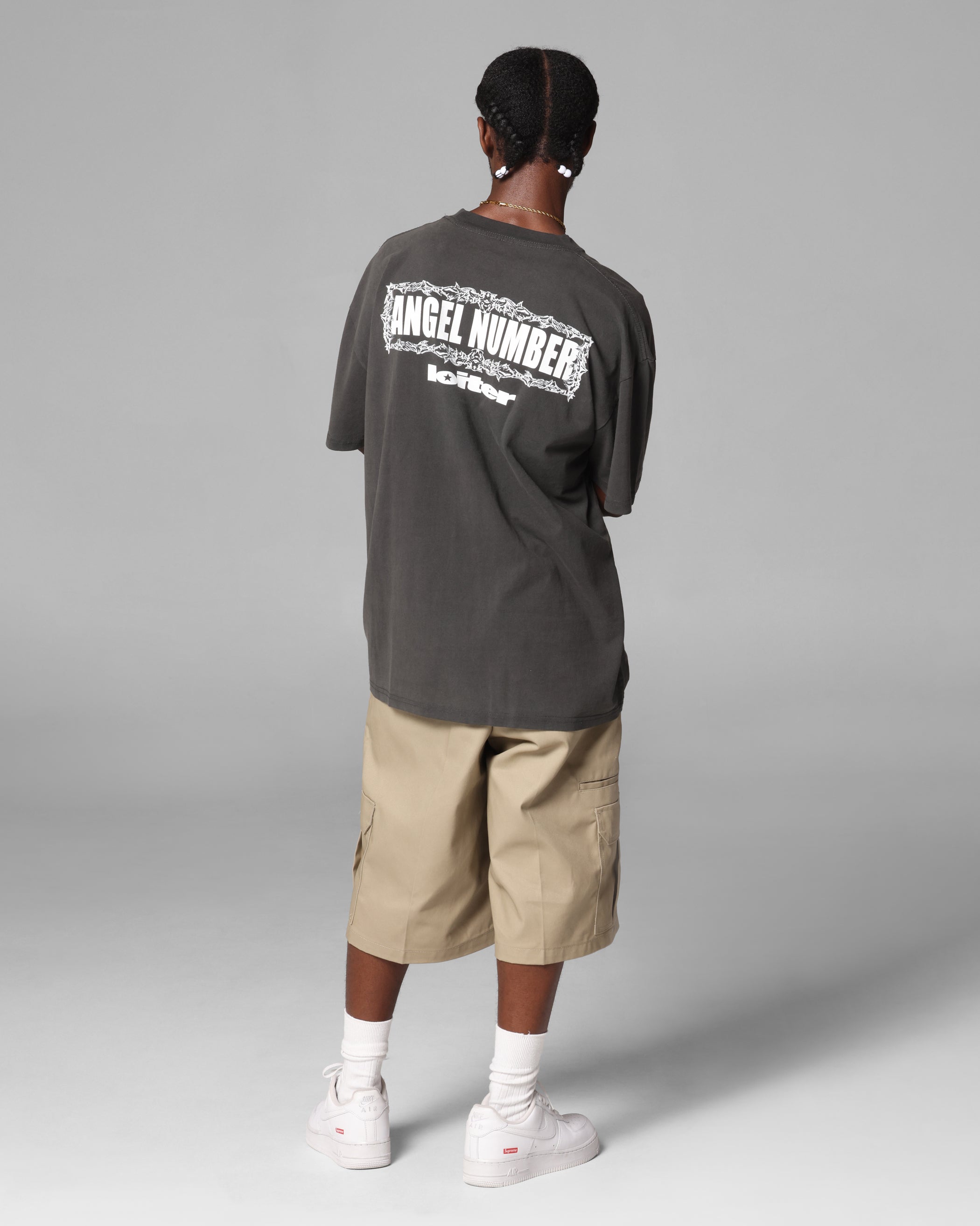 Loiter Angel Number T-Shirt Black Wash、mySite、zt4zffjzw