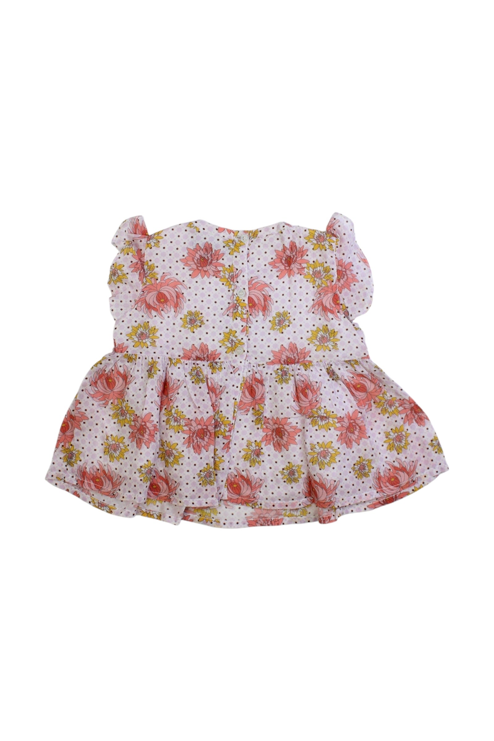 Velveteen Floral Print Dress 12-18M、mySite、g9winljtr