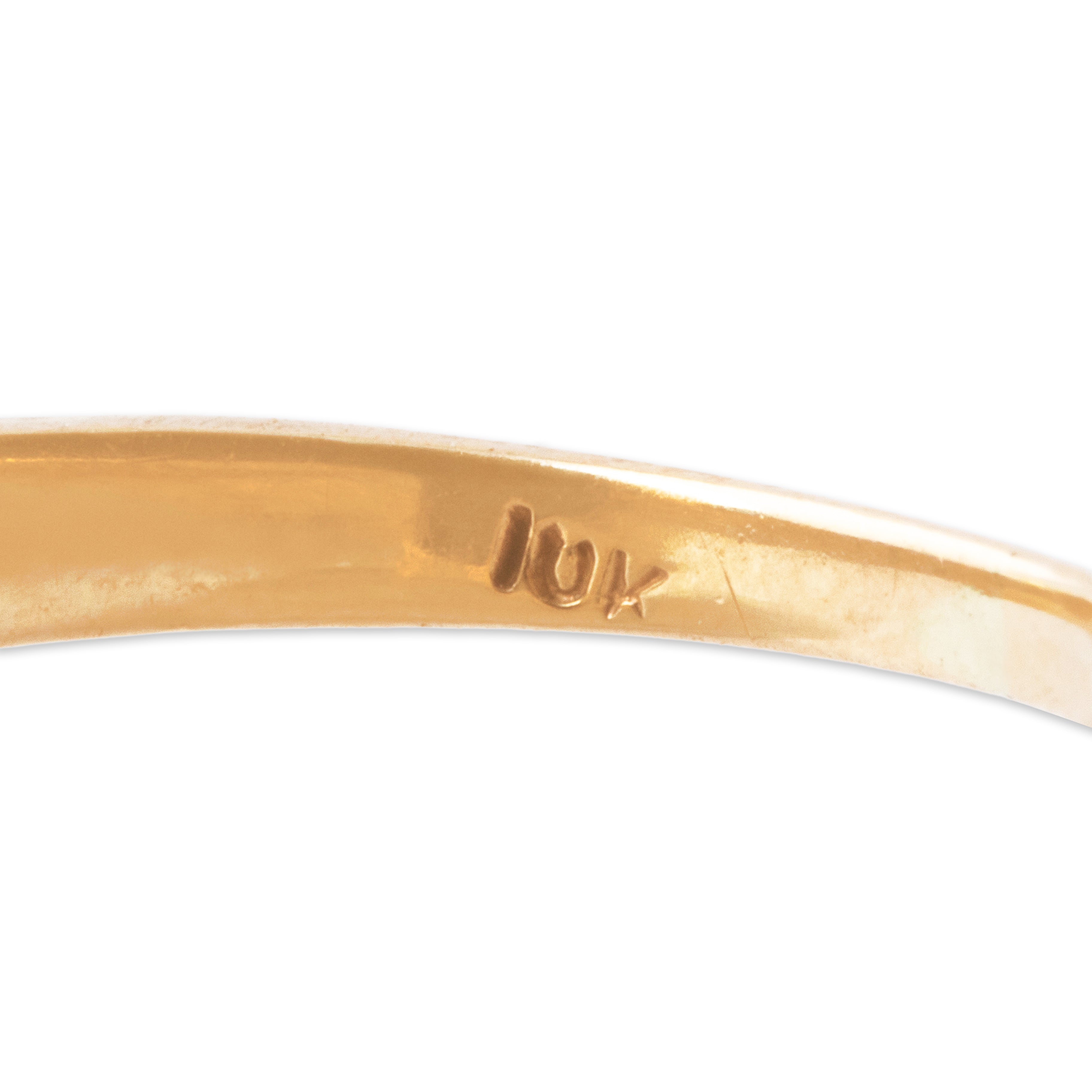 Antique 10k Yellow Gold Onyx Diamond Classic Geometric Ring 5.25、mySite、hinf8tx79