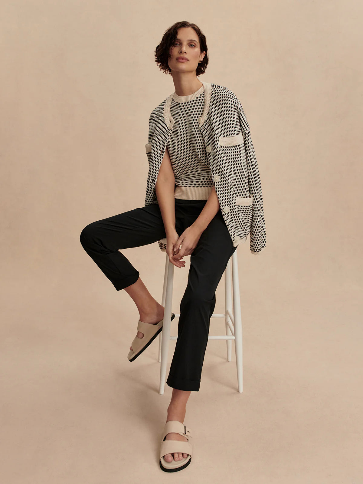 Varley Alana Slim Tapered Cuff Pant, 27、mySite、noshort