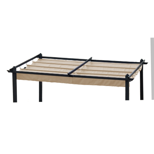 Replacement Canopy Top Cover Fabric for 13 x 10 Ft Outdoor Patio Retractable Pergola Sun-shelter Canopy、、eastwooduniform