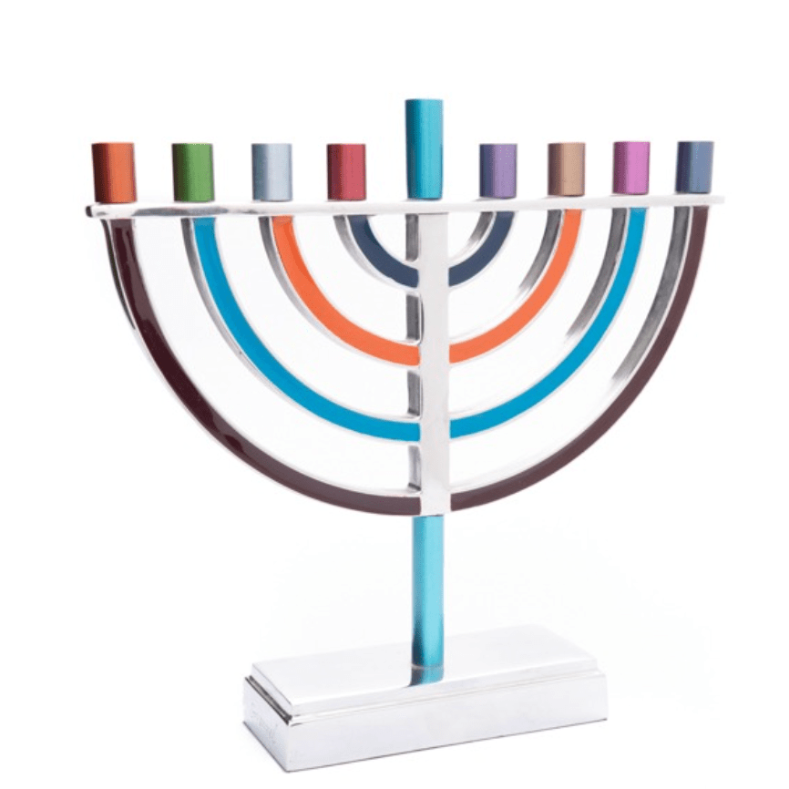 Large Classic Menorah by Yair Emanuel - Multicolored、mySite、topwebapps