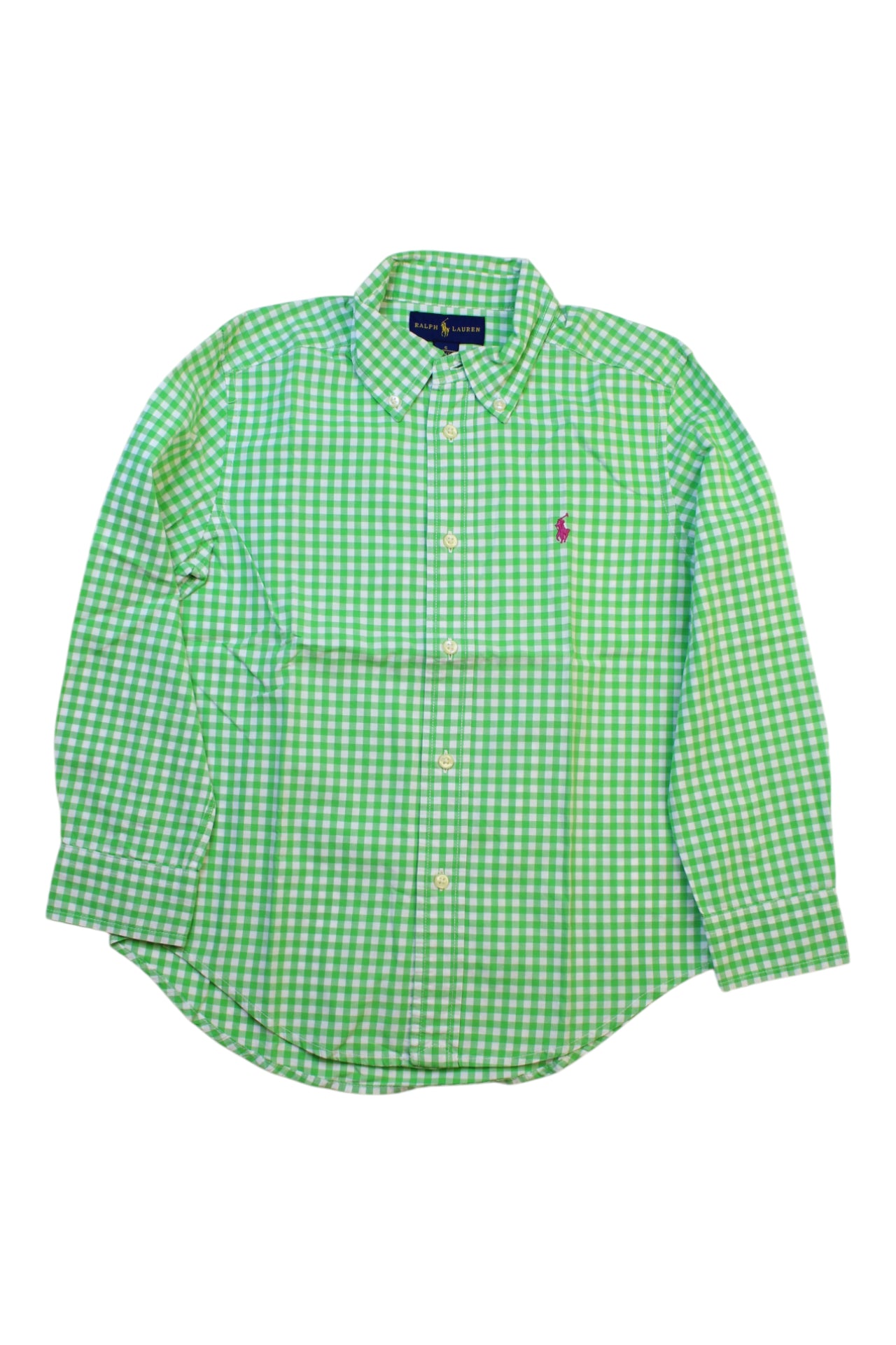 Ralph Lauren Checkered Long Sleeve Shirt 6T、mySite、g9winljtr