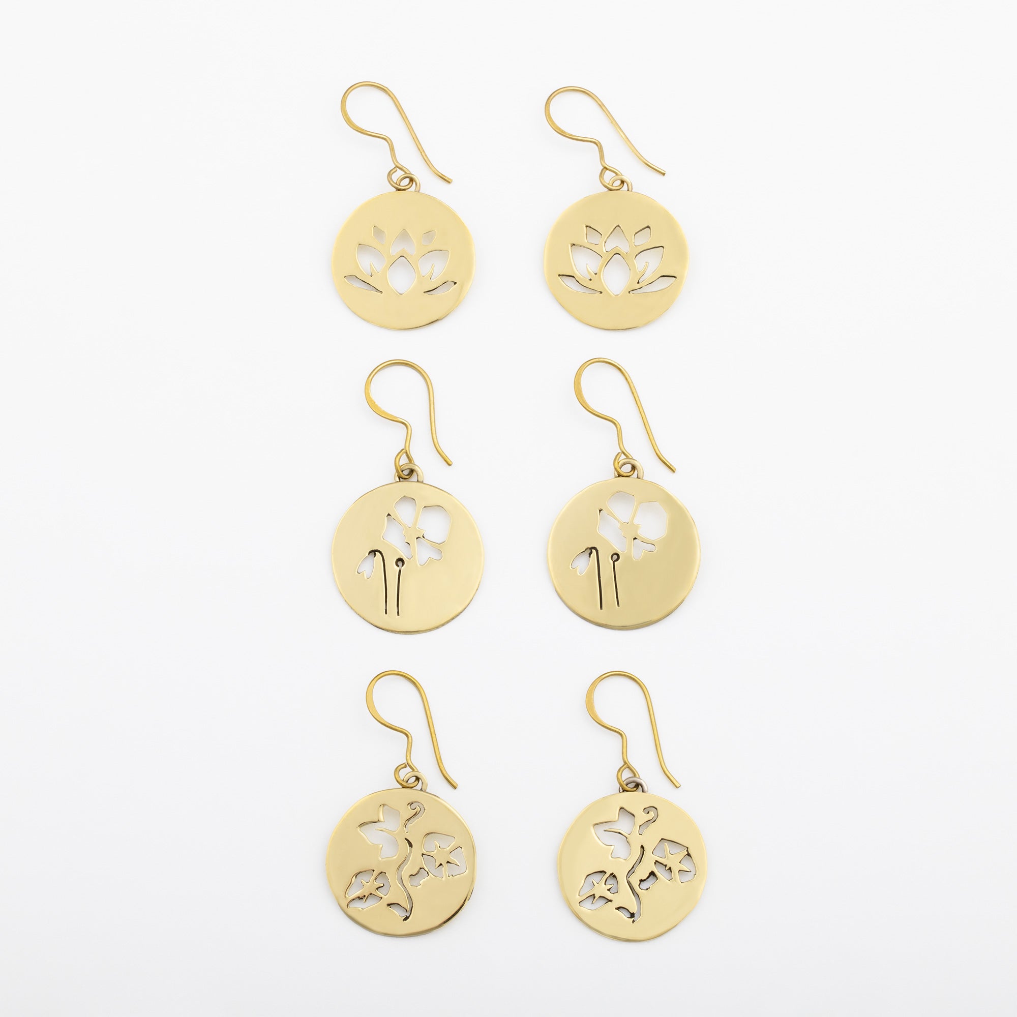 Birth Month Flower Earrings、mySite、camillekostekn