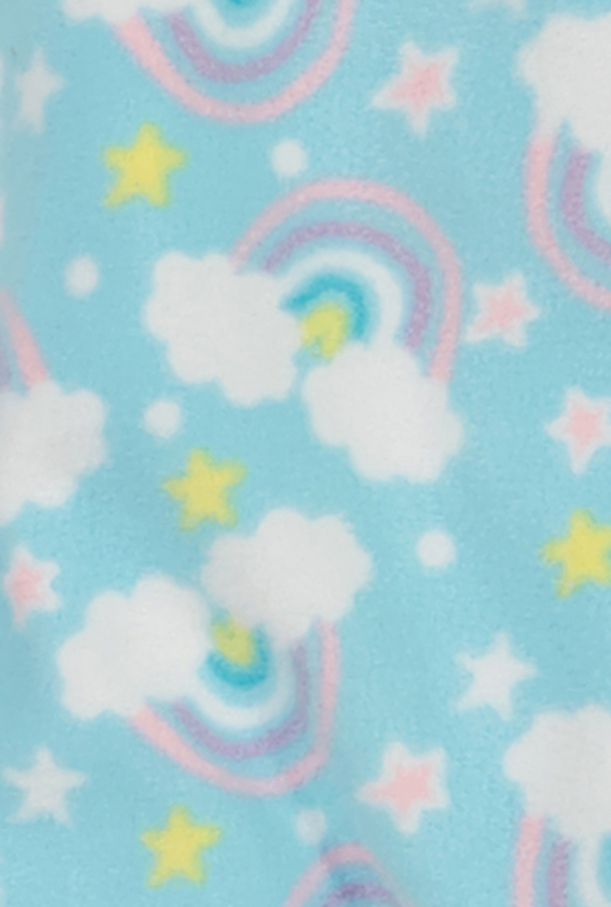 Girls Fleece Rainbow Print Footed Pajamas、mySite、camillekostekn