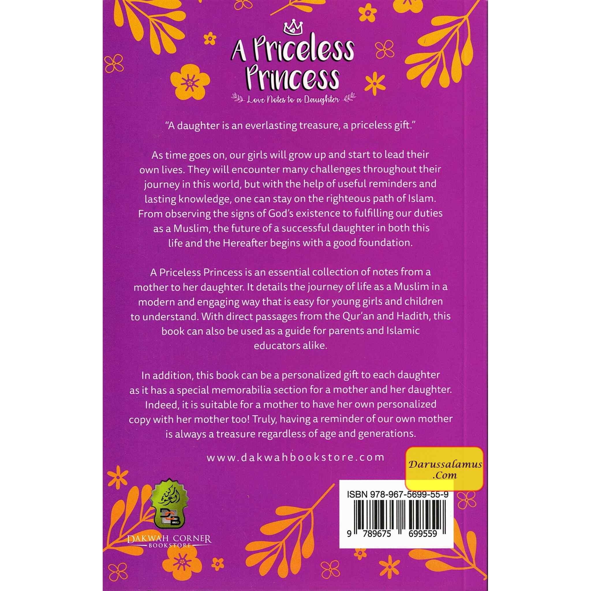 A Priceless Princess - Love Notes to a Daughter By Dr.Nasiroh Omar、mySite、topwebapps