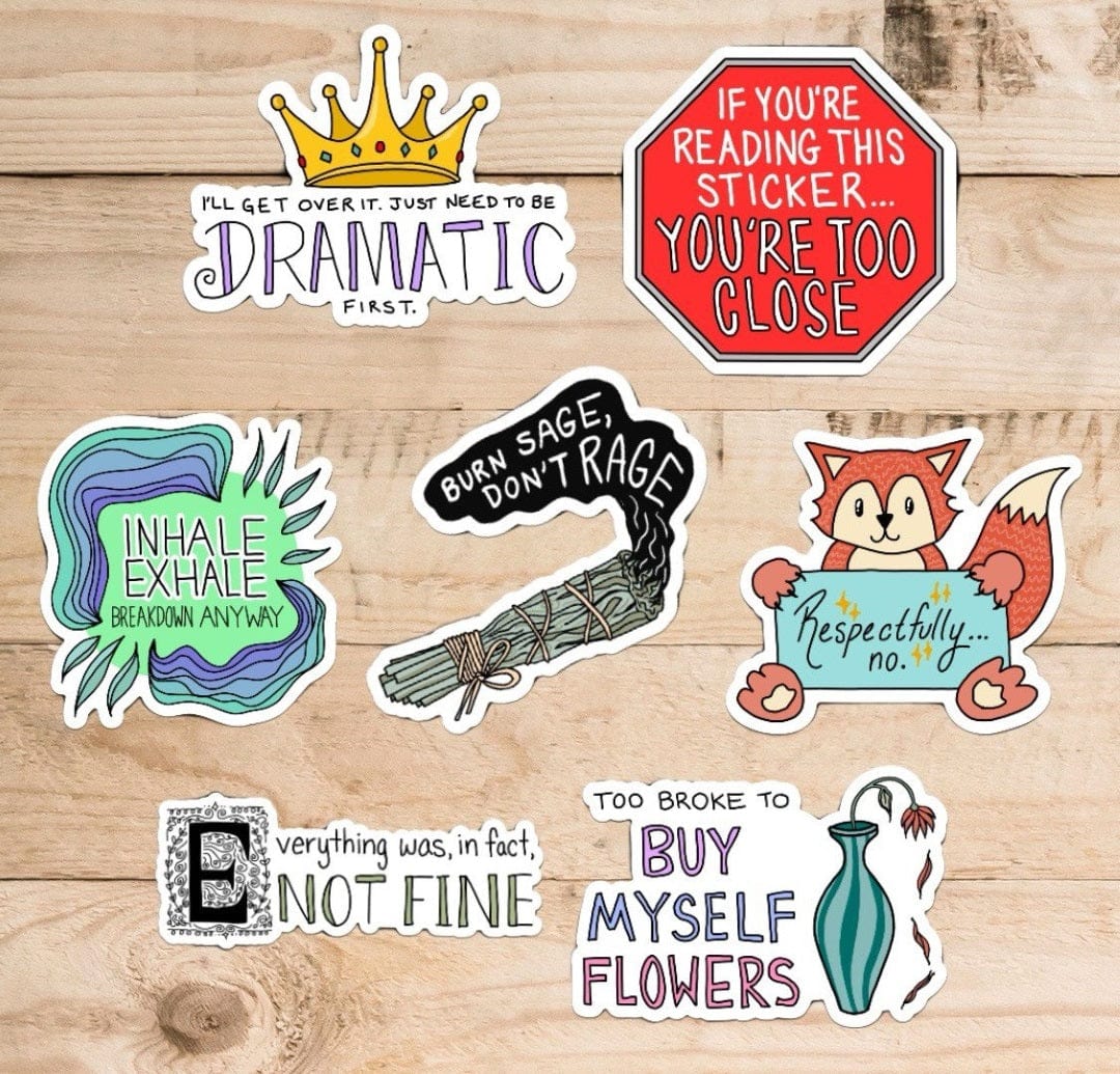  Sarcastic Sticker 7 pack、mySite、elrpsem3k