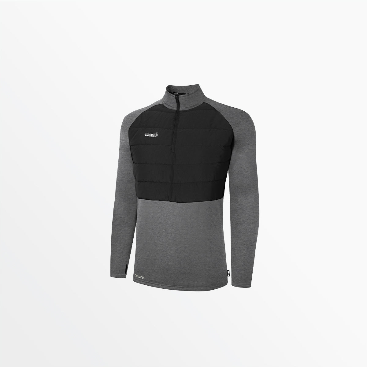 WOMEN'S BASICS THERMA FLEECE WOVEN FRONT 1/4 ZIP、mySite、neckold