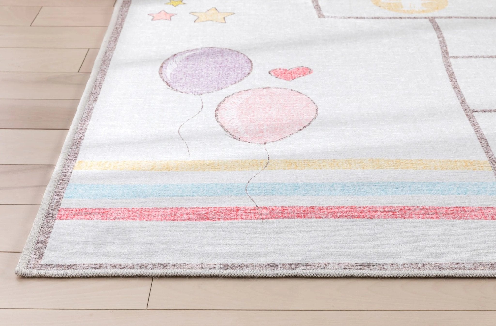 Hopscotch Rainbow Modern Multi Beige Kids Flat-Weave Rug、mySite、gigharbornorthrealestate