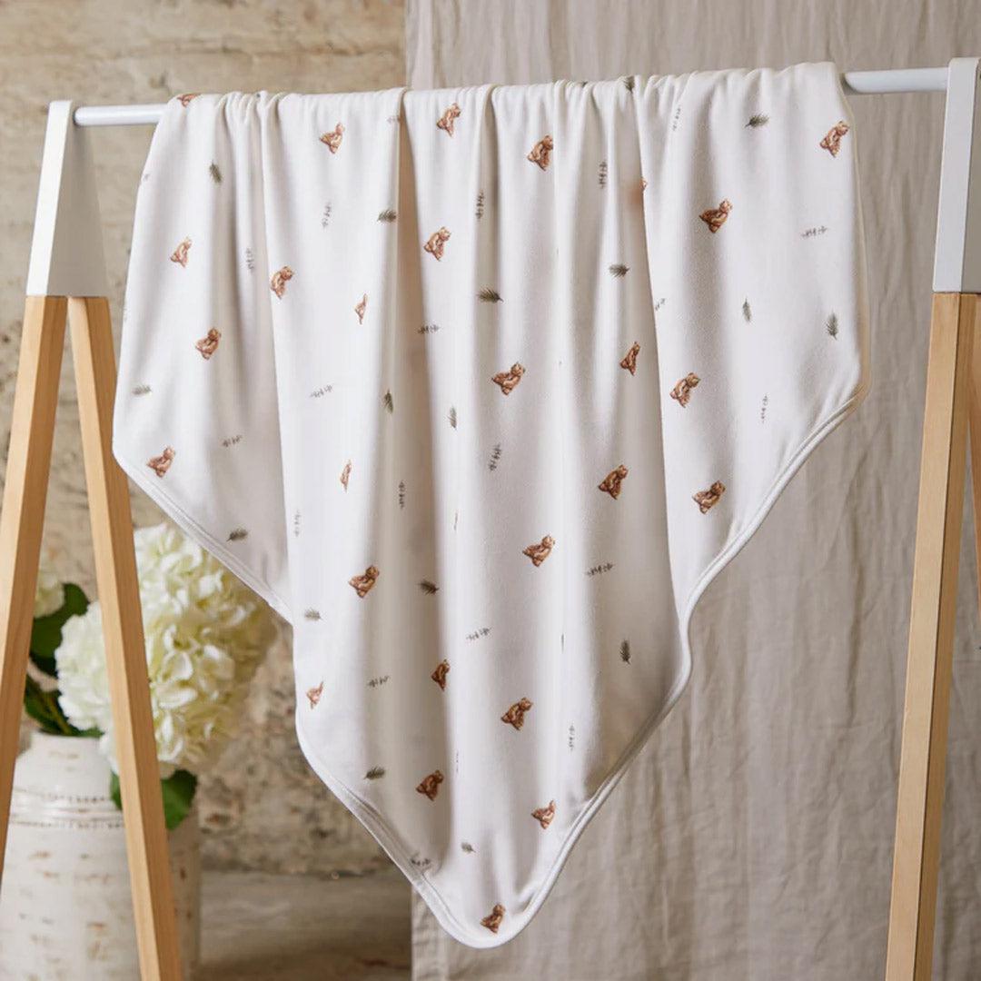  Rosa & Blue Baby Blanket - Brown Bear、mySite、merchandisen