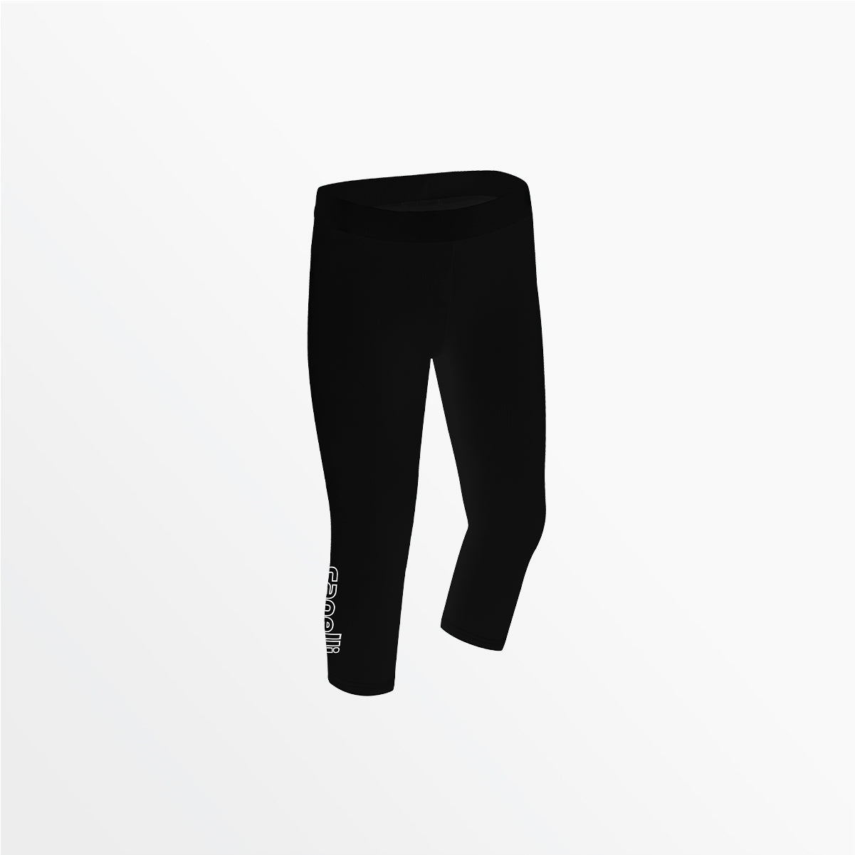 WOMEN'S MID RISE LOGO 3/4 COTTON LEGGINGS