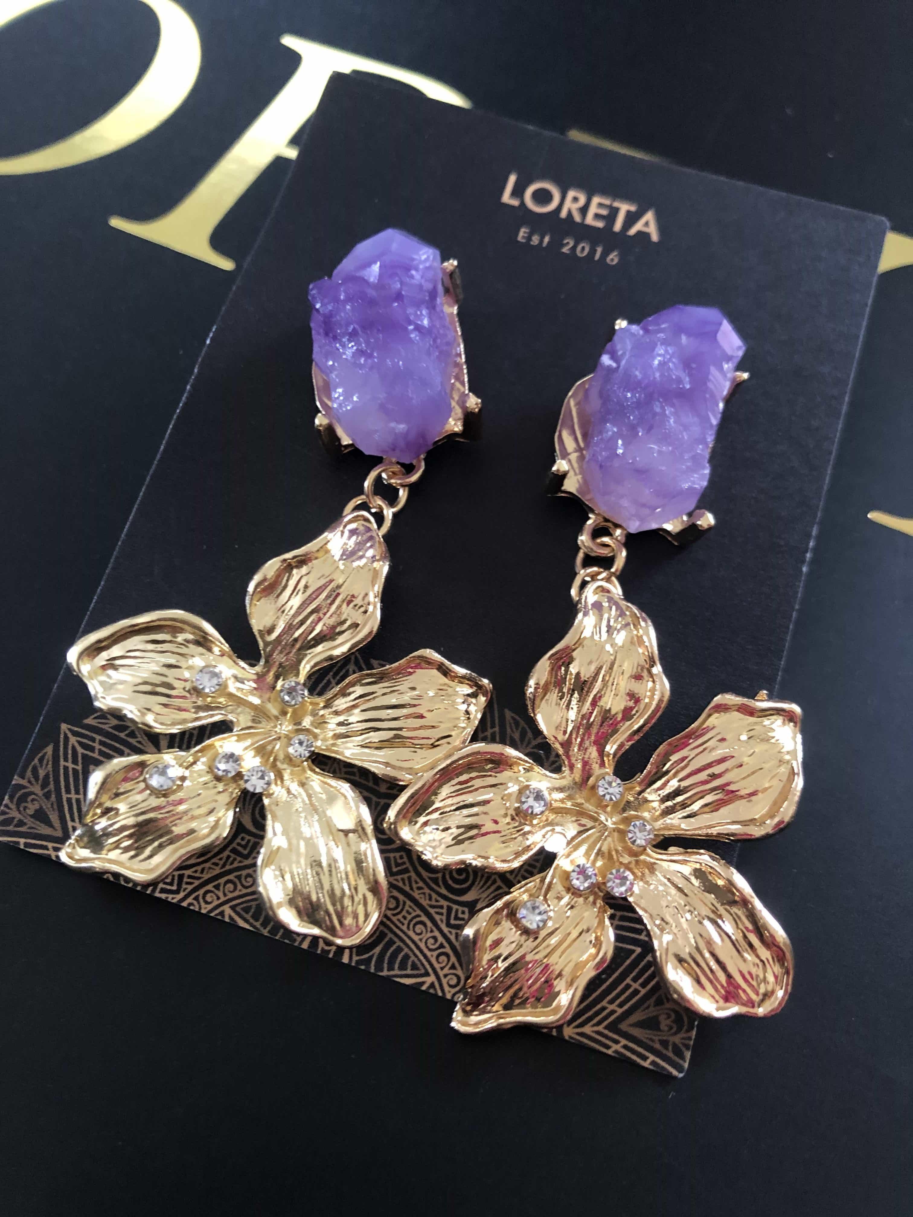  Amethyst Gold Earrings、mySite、merchandisen