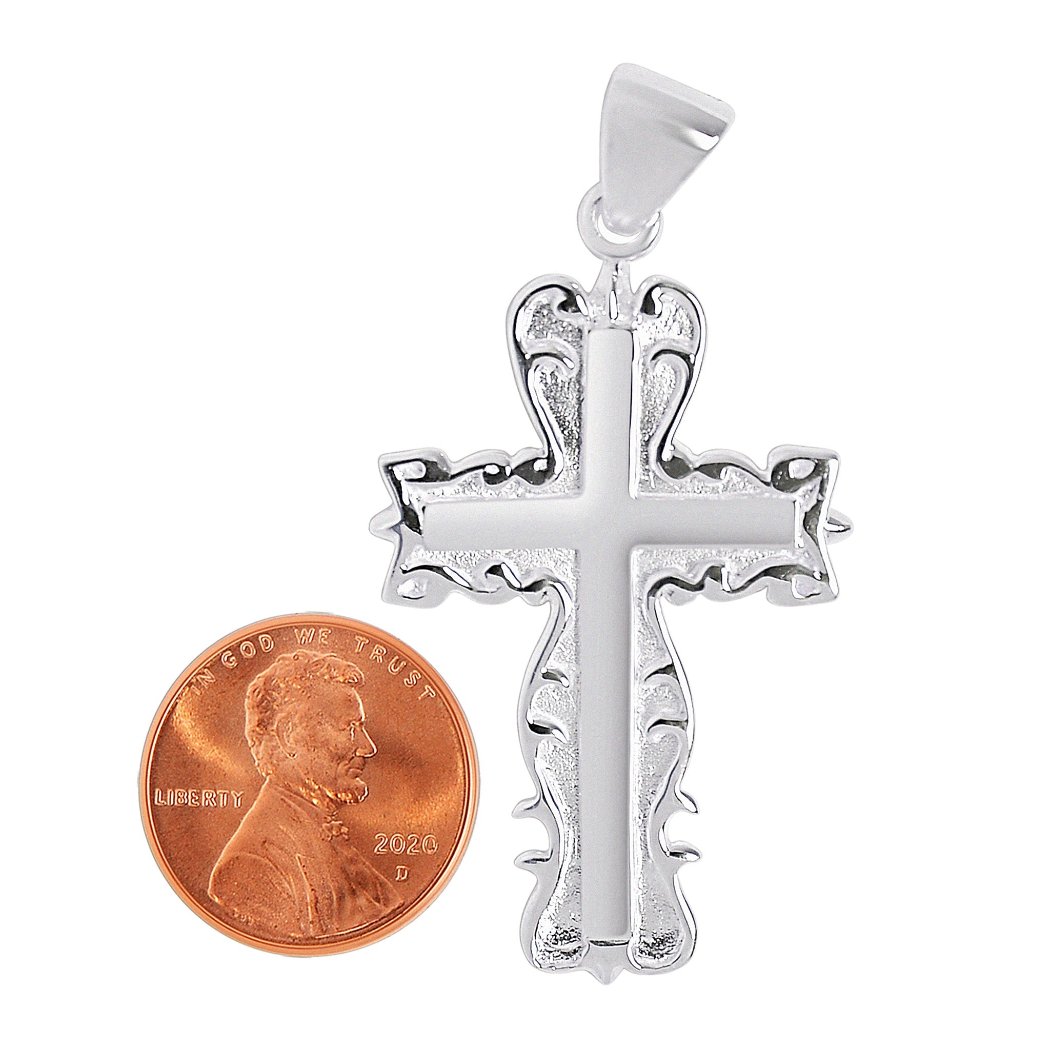 Sterling Silver Detailed Cross Pendant / SSP0020、mySite、dreamappss