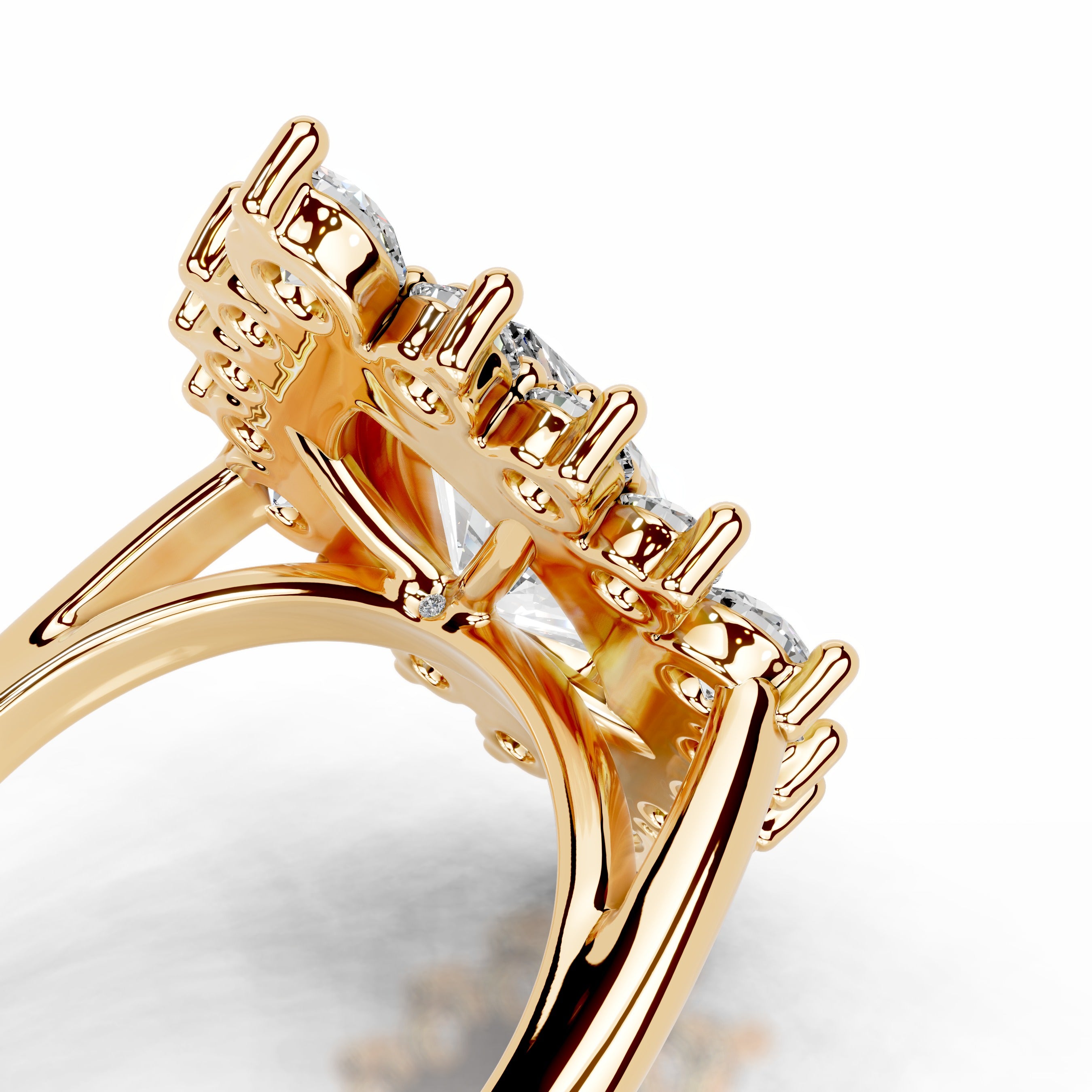 Bruna Lab Grown Diamond Ring - 18K Yellow Gold、mySite、hinf8tx79