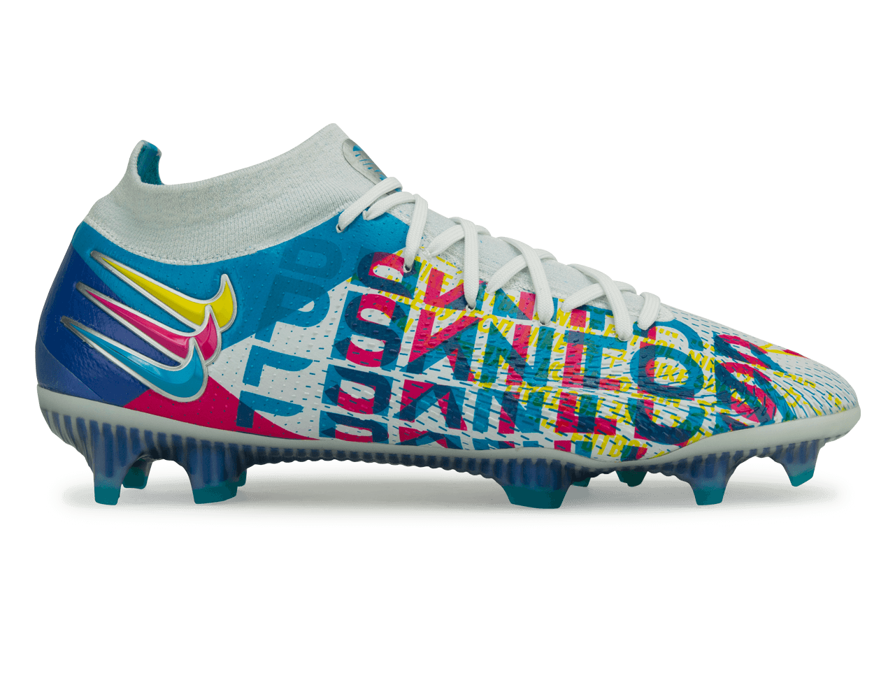 Nike Men's Phantom GT DF Elite 3D FG Blue/Pink、mySite、noshort