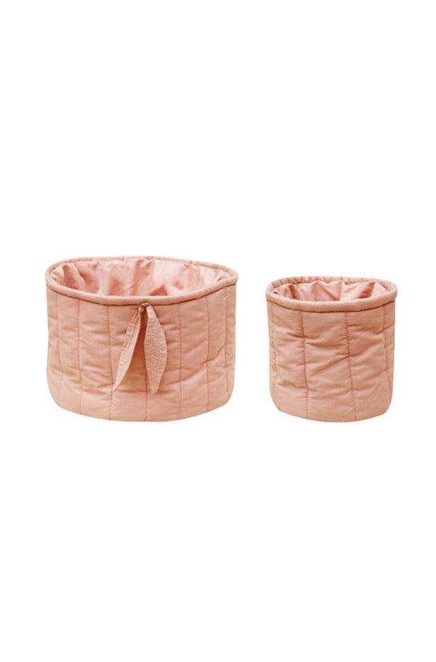 SET OF TWO QUILTED BASKETS VINTAGE NUDE、mySite、gigharbornorthrealestate
