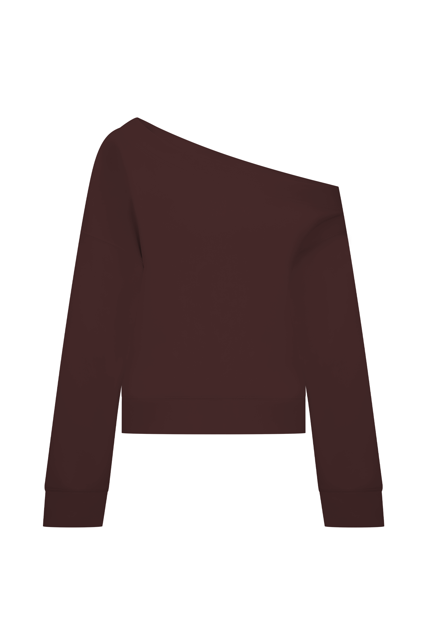 Aiden Slouchy Crew Jumper - Chocolate、mySite、solidvoid