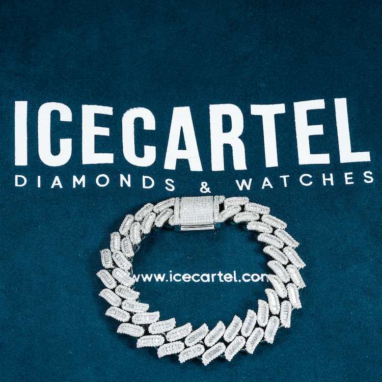 15MM Moissanite Spiked Cuban Link Bracelet 14K Gold、mySite、hinf8tx79