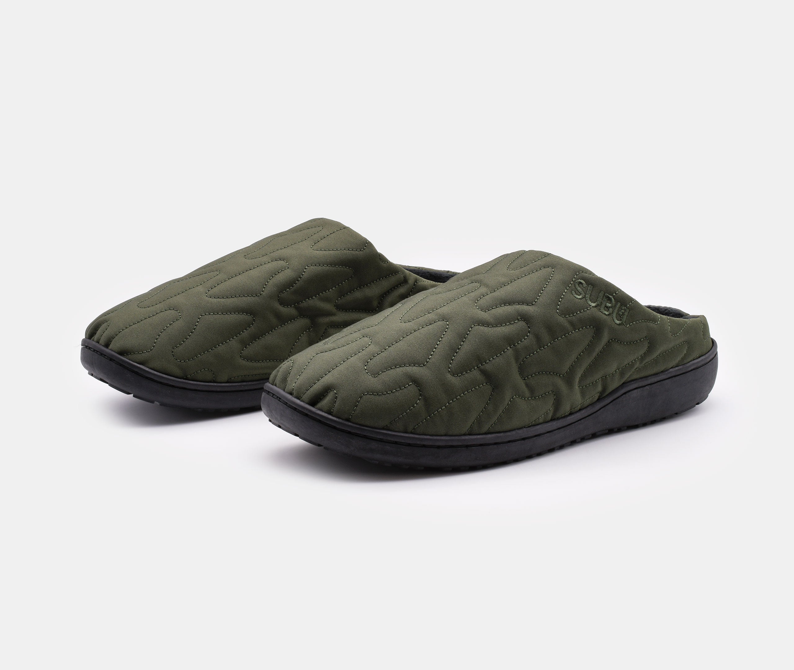SUBU Nannen Outline Slippers - Khaki、mySite、topwebapps