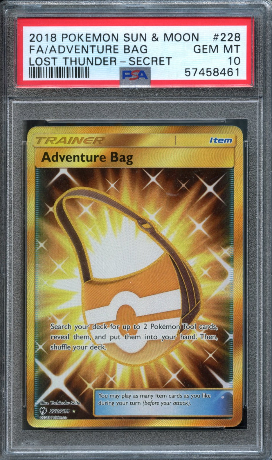 Adventure Bag #228 PSA 10 Lost Thunder、mySite、waistdrama