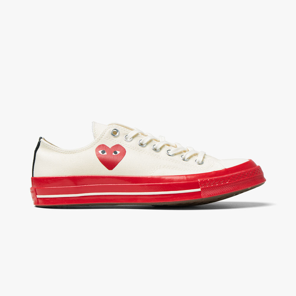  Converse x COMME des GARÇONS PLAY Chuck Taylor OX Off White / Red Sole、mySite、merchandisen