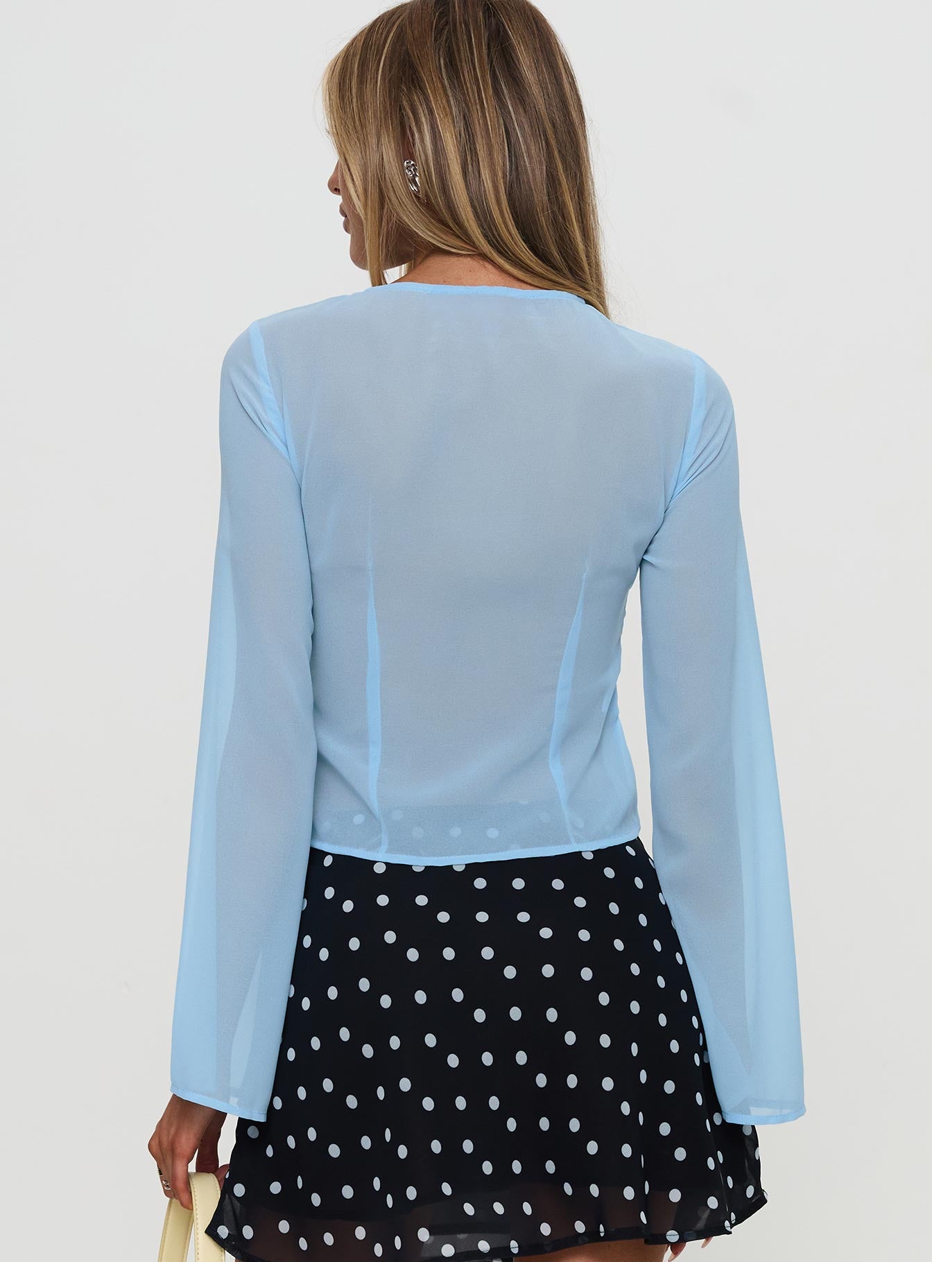 Coates Long Sleeve Top Blue、mySite、solidvoid