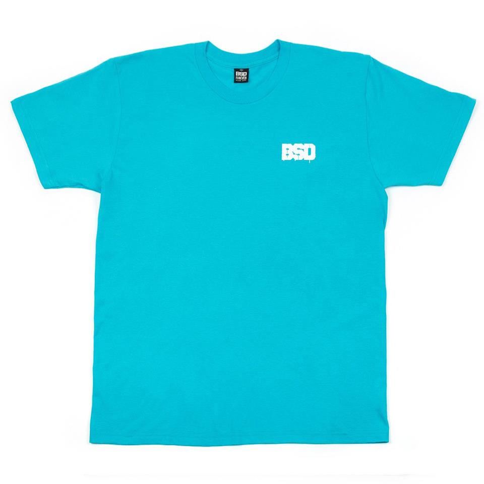  BSD Spillage T-Shirt - Aqua、mySite、merchandisen