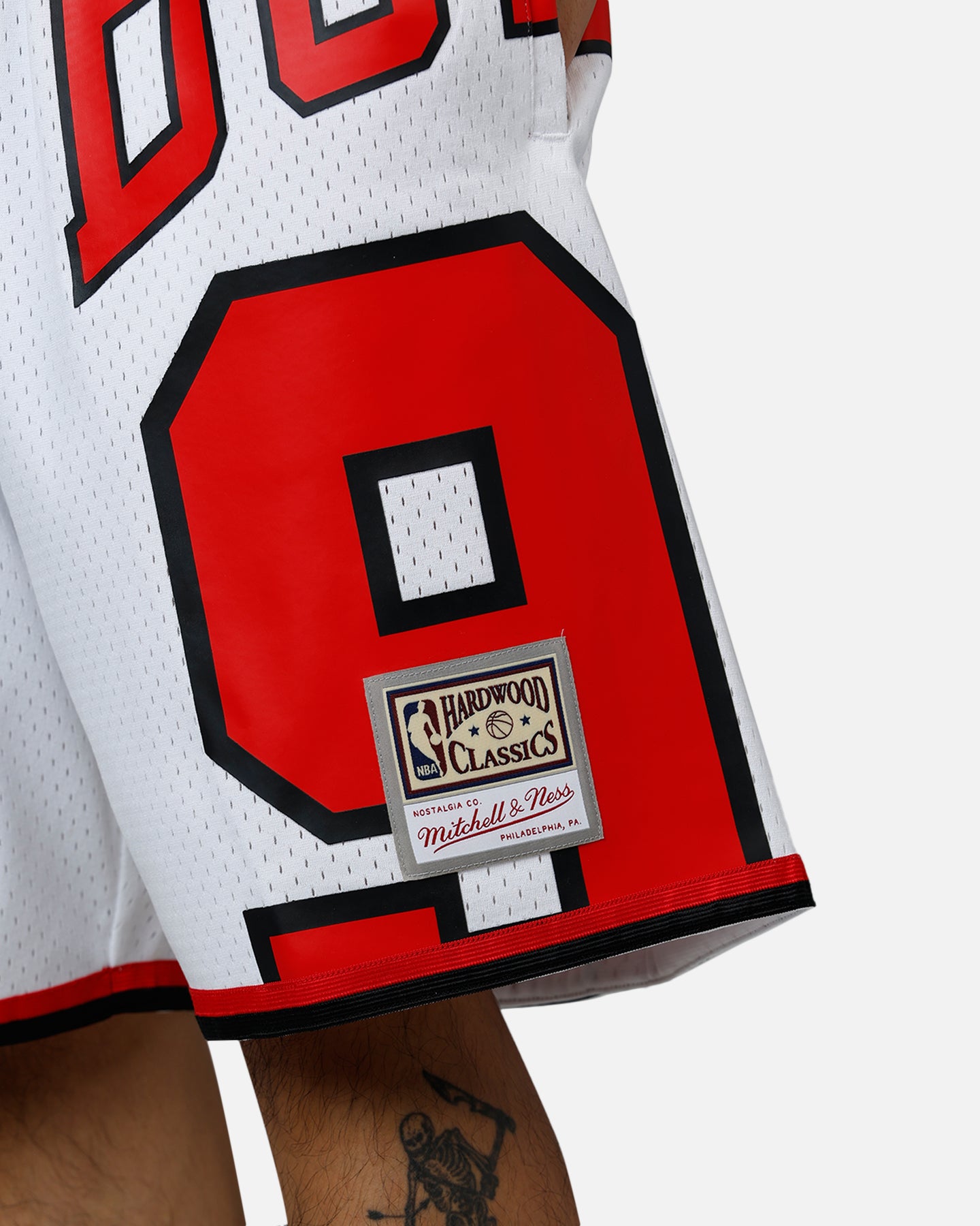 Mitchell & Ness Chicago Bulls Dennis Rodman Maxxed Out Shorts White/Red、mySite、zt4zffjzw