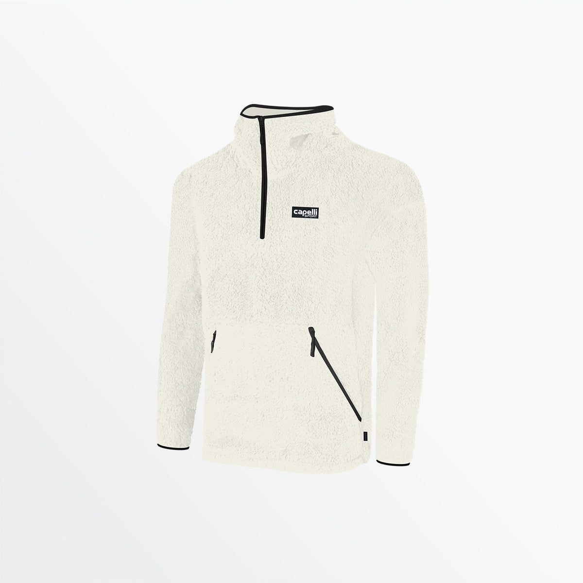 ADULT QUARTER ZIP SHERPA HOODIE