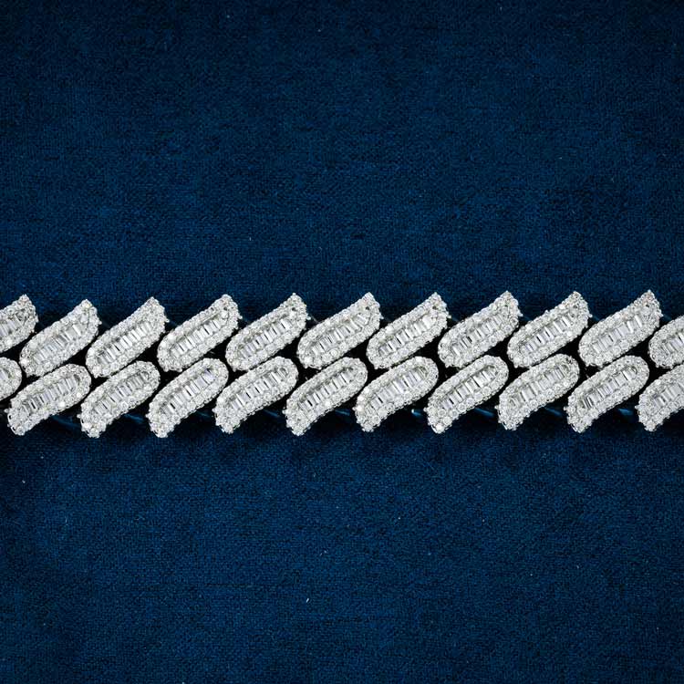 15MM Moissanite Spiked Cuban Link Bracelet 14K Gold、mySite、hinf8tx79