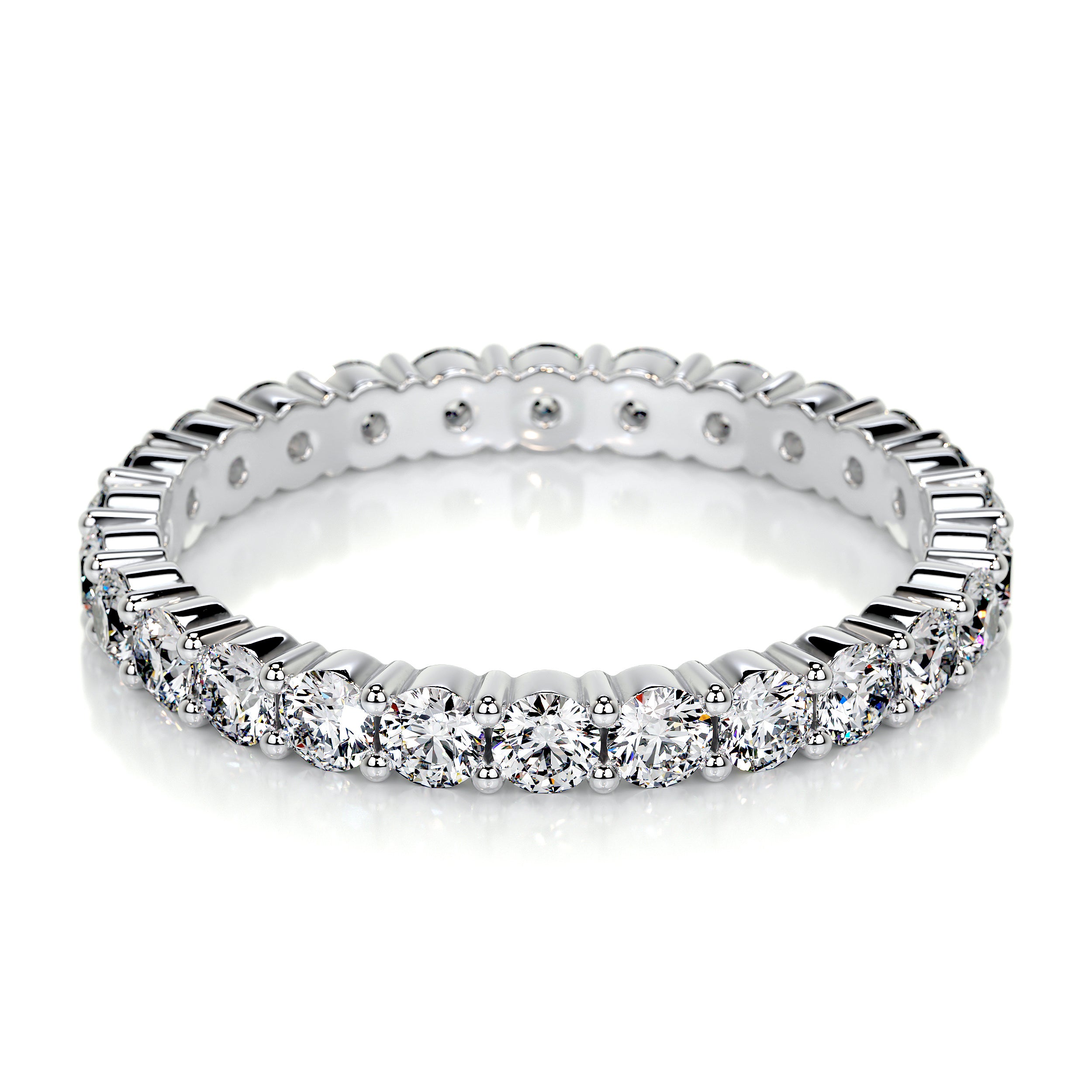 Trinity Lab Grown Eternity Wedding Ring (0.9 Carat) -14K White Gold、mySite、hinf8tx79
