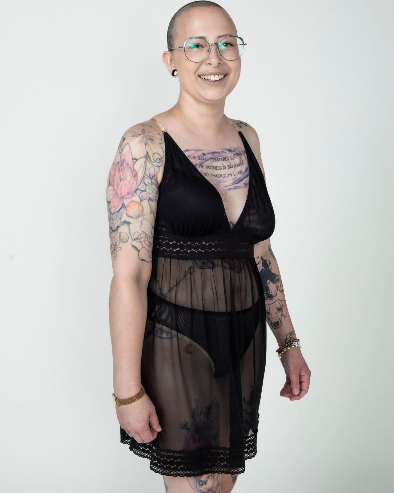 Narmda Mesh Babydoll Dress、mySite、bengalsvssteelers