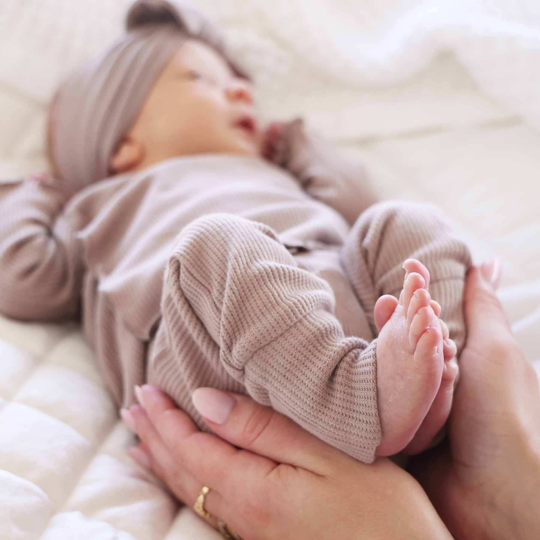  2pc Waffle Crossover Top & Bottom | Mocha、mySite、layawaytickets