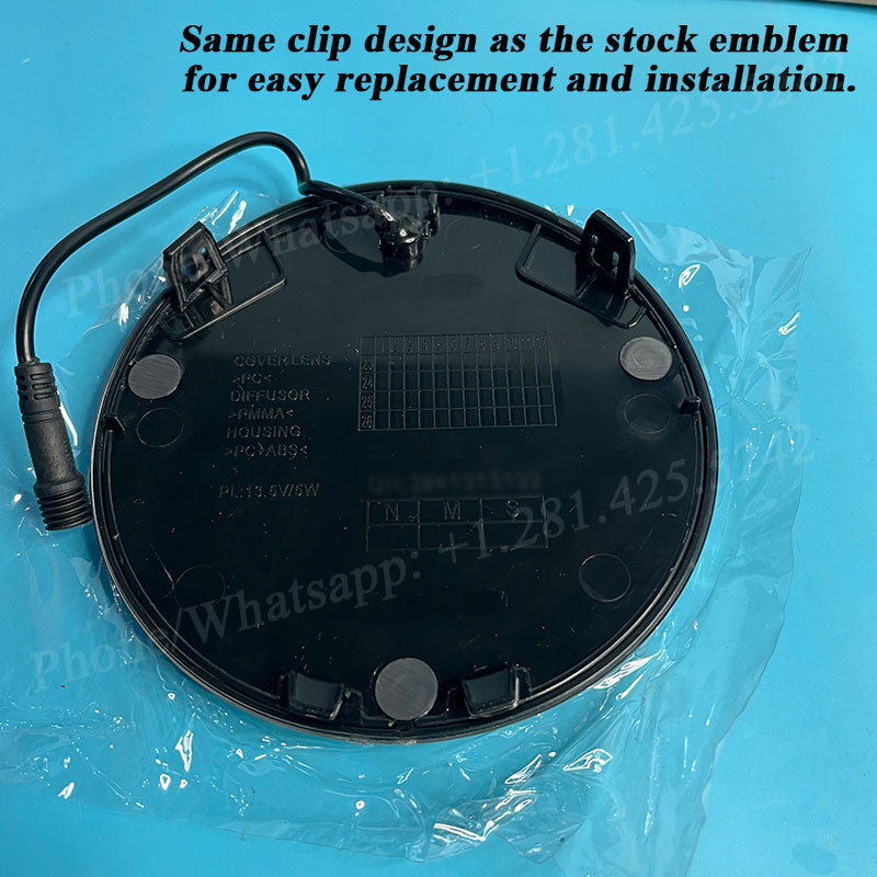 3rd Gene VW Light up Emblem for Tiguan (2018-2021) (Compatible with ACC/radar for Emergency Braking)、mySite、nflplayoffbracketp