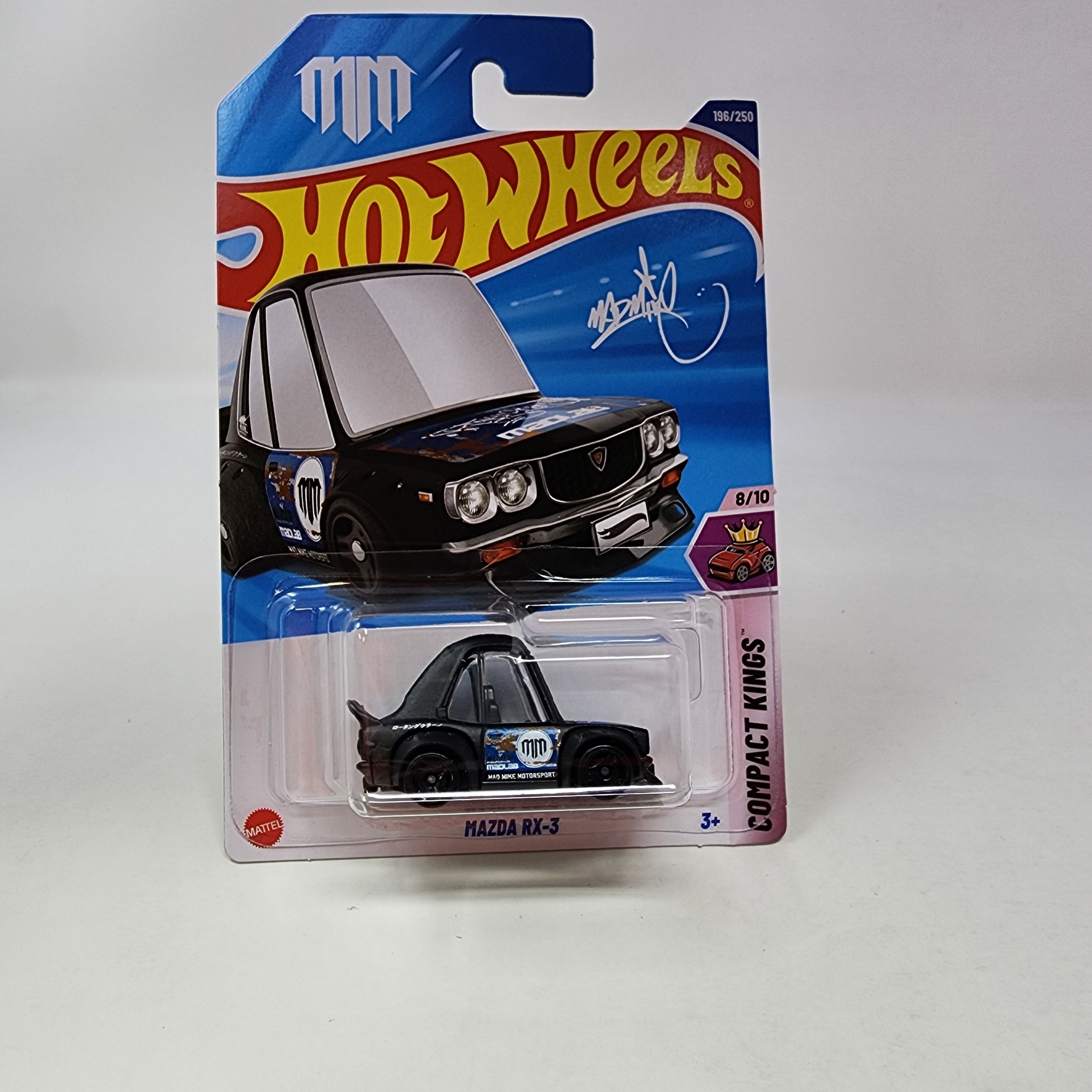 Mazda RX-3 #196 * Black * 2025 Hot Wheels NEW! K Case、mySite、hgirdovlk