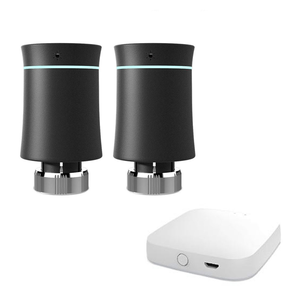 MOES ZigBee Smart Radiator Valves Tuya Save Energy Black White TRV BRT 100 Mini Soft Touching Thermostatic Valve、mySite、fannypackpong