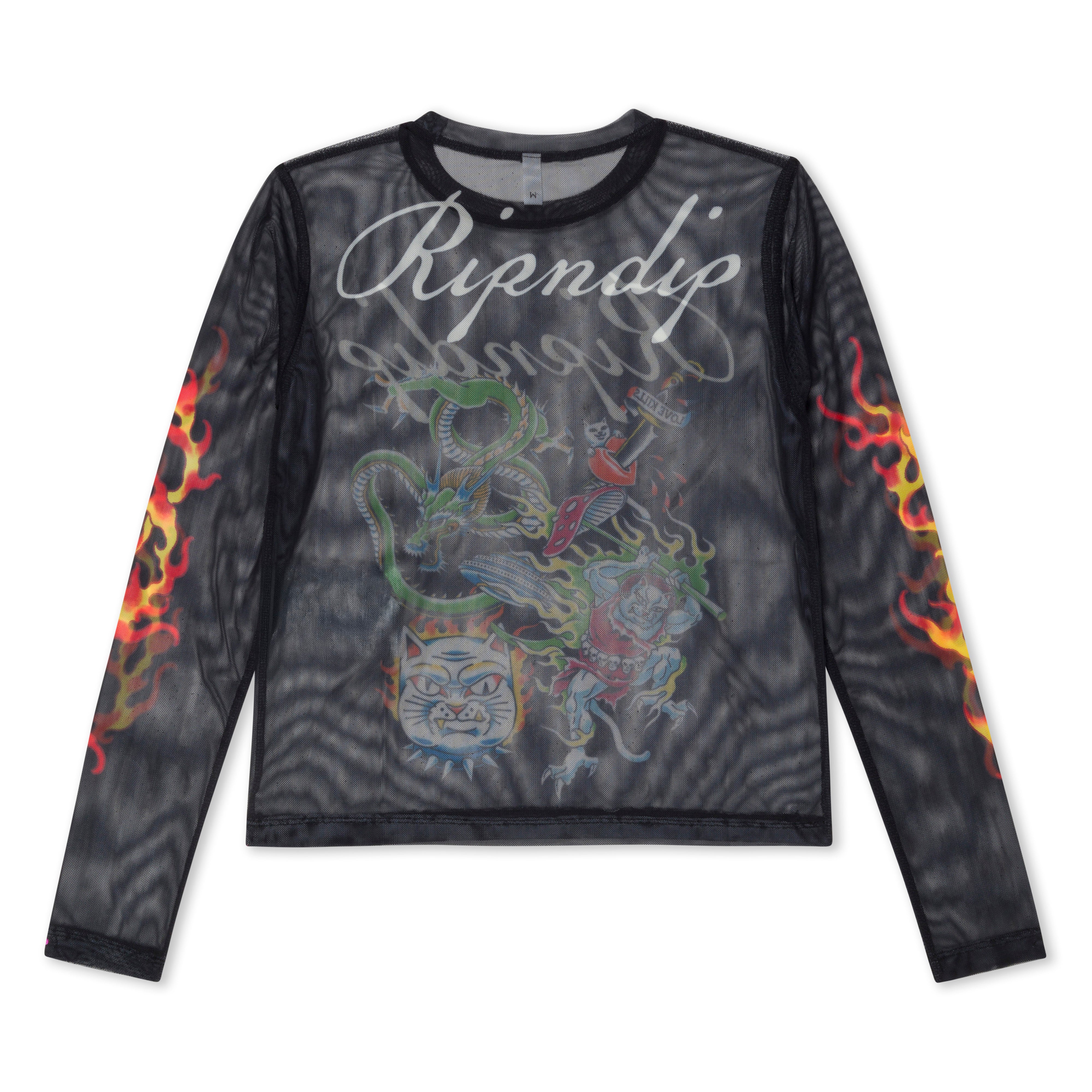 InkEd Mesh Long Sleeve Tee (Black)、mySite、merchandisen