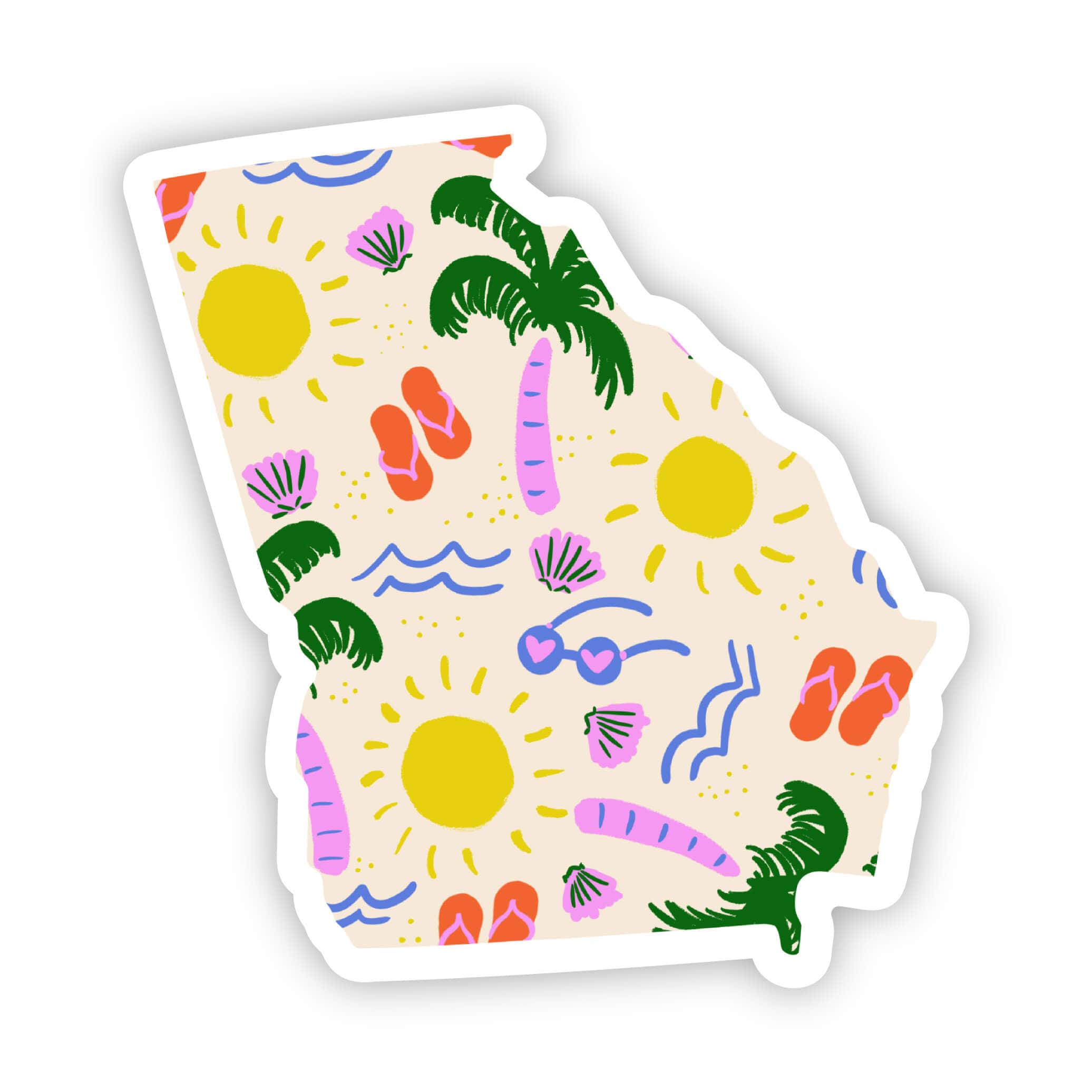  Georgia Sticker - Beach、mySite、ghnorth