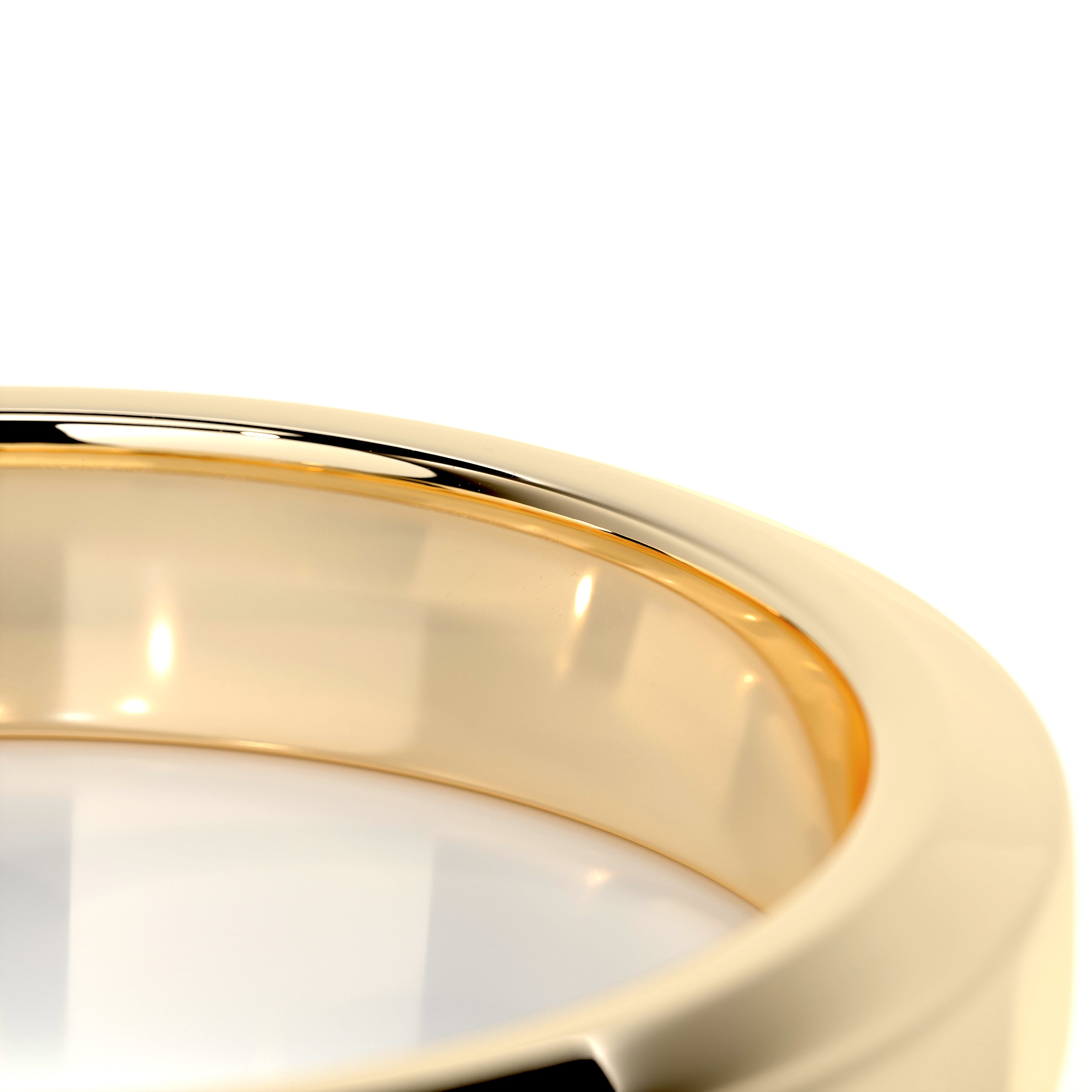 Lewis Men's Wedding Band -18K Yellow Gold、mySite、hinf8tx79