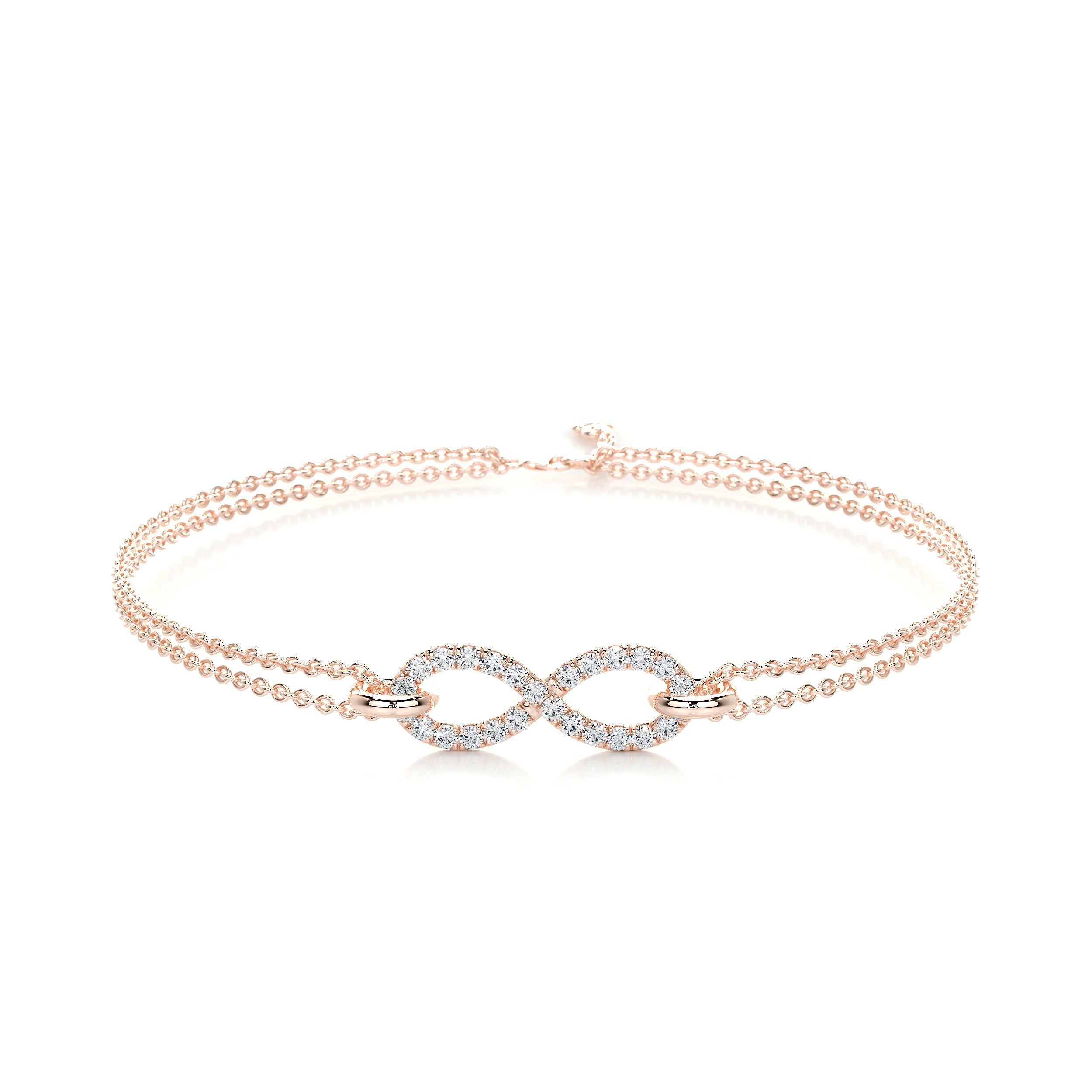 Debbie Diamonds Bracelet (0.25 Carat) -14K Rose Gold、mySite、hinf8tx79