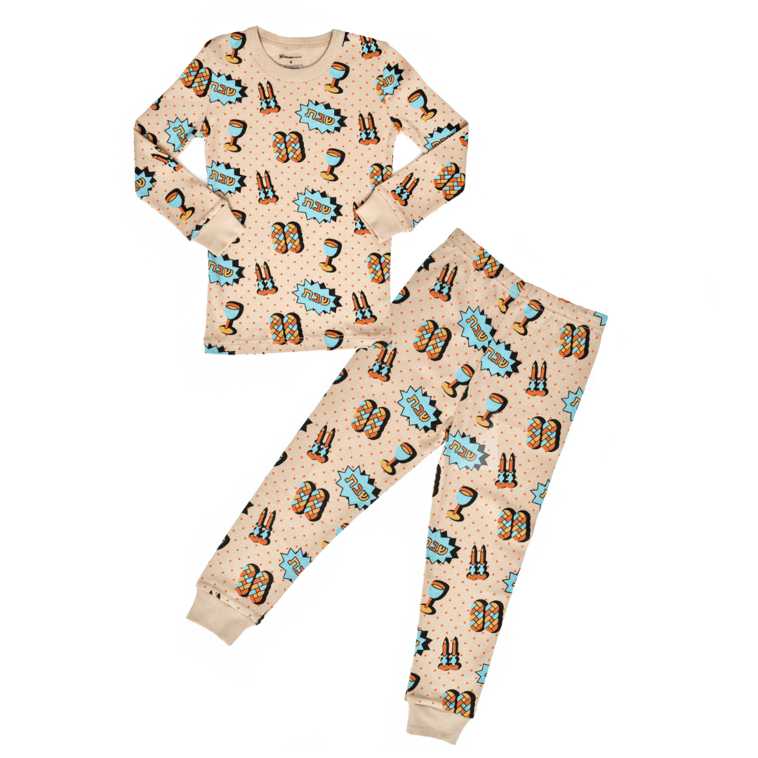 Shabbat Pop Art Pajamas - (Adults Unisex Sizes S - XXL)、mySite、topwebapps