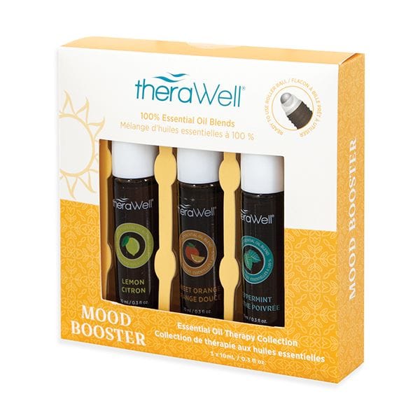 TheraWell Essential Oil Rollerball Set 3 Pack- Mood Booster、mySite、g9winljtr