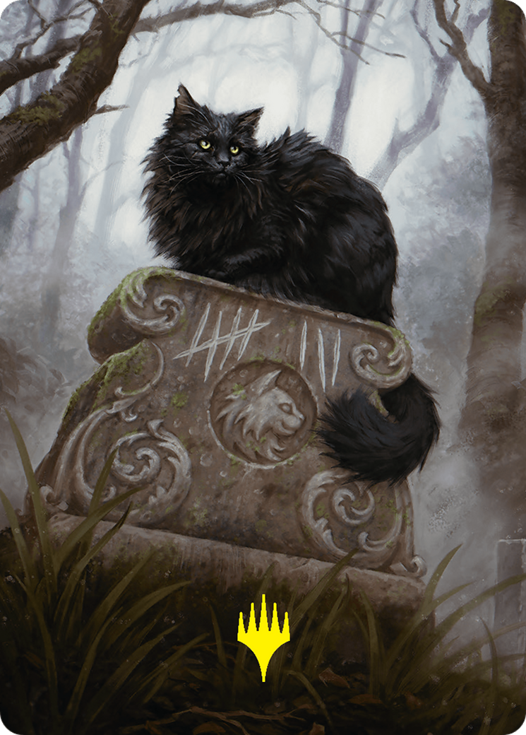 Nine-Lives Familiar 2 Art Card (36/54) (Gold-Stamped Planeswalker Symbol) Foundations Art Series、mySite、waistdrama
