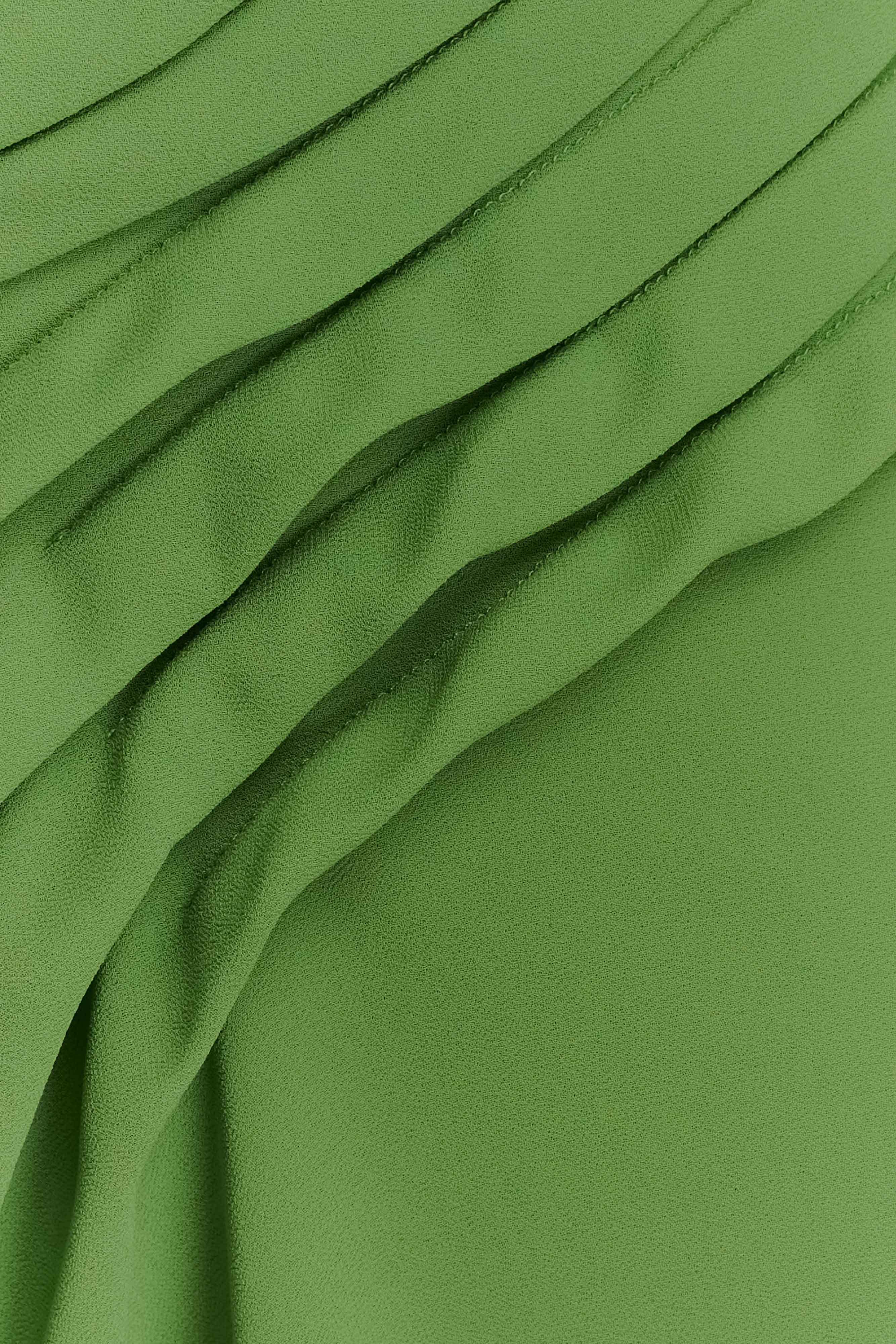 Oria Chiffon Mini Dress - Green、mySite、solidvoid