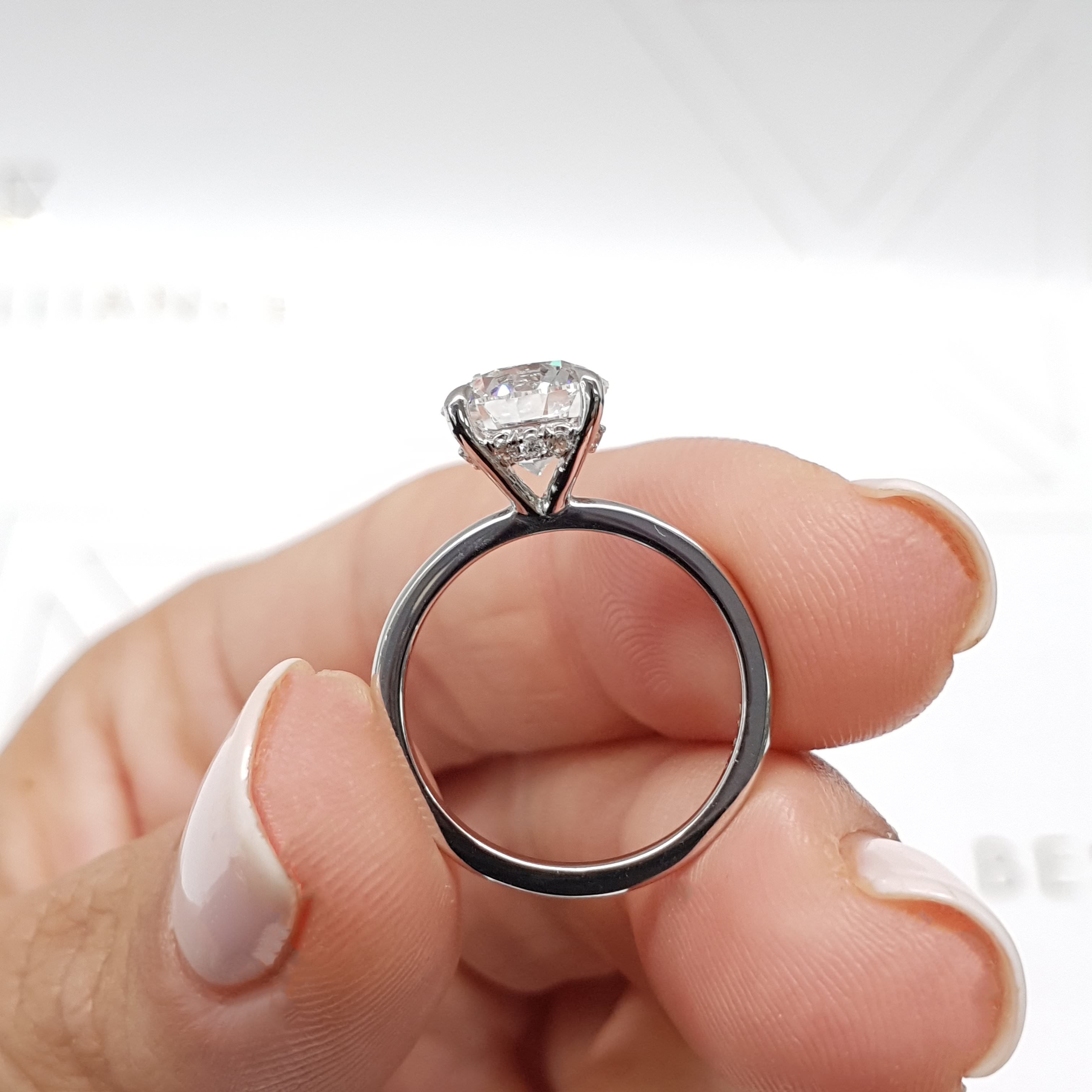 Cynthia Lab Grown Diamond Ring -Platinum、mySite、hinf8tx79