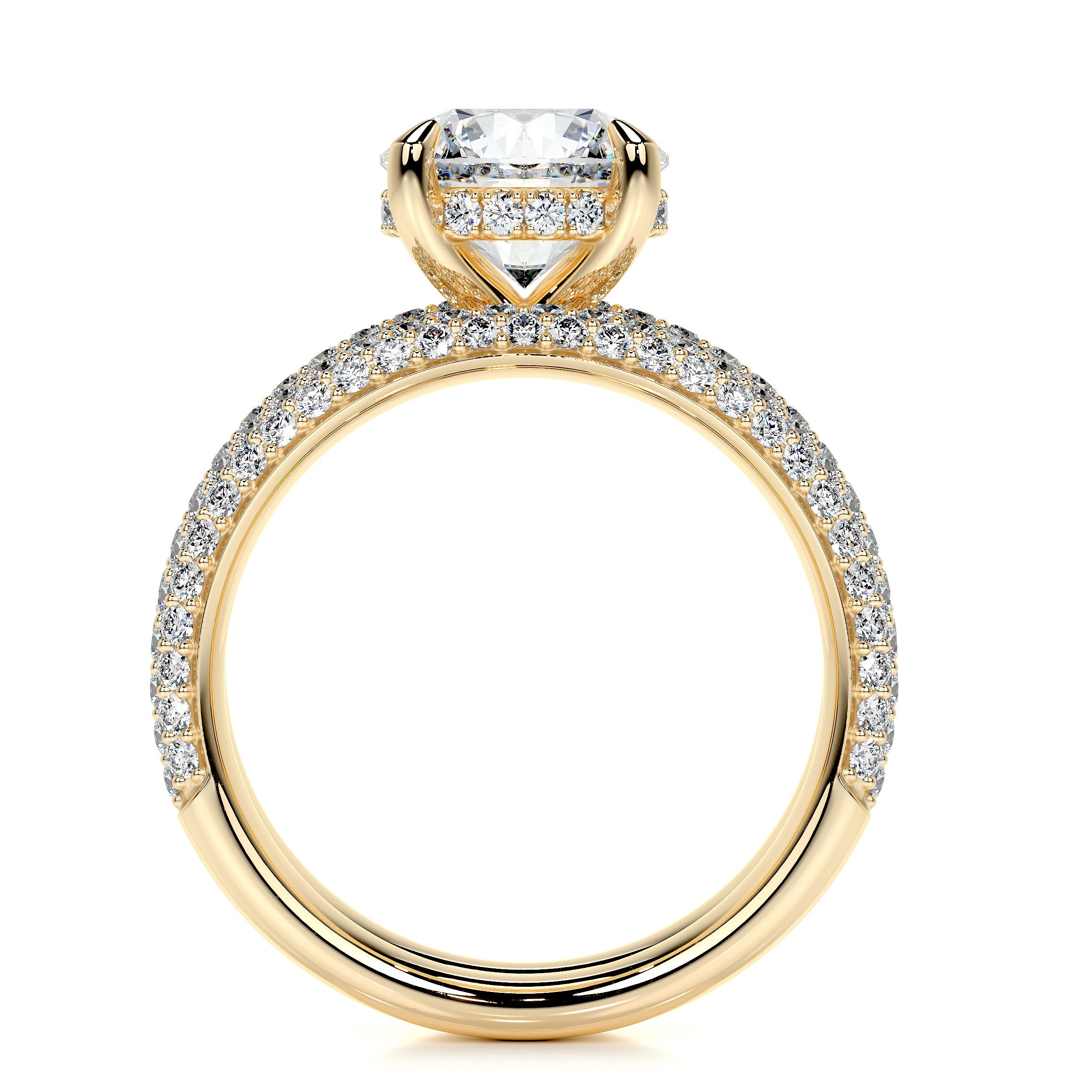 Helena Lab Grown Diamond Bridal Set -18K Yellow Gold、mySite、hinf8tx79