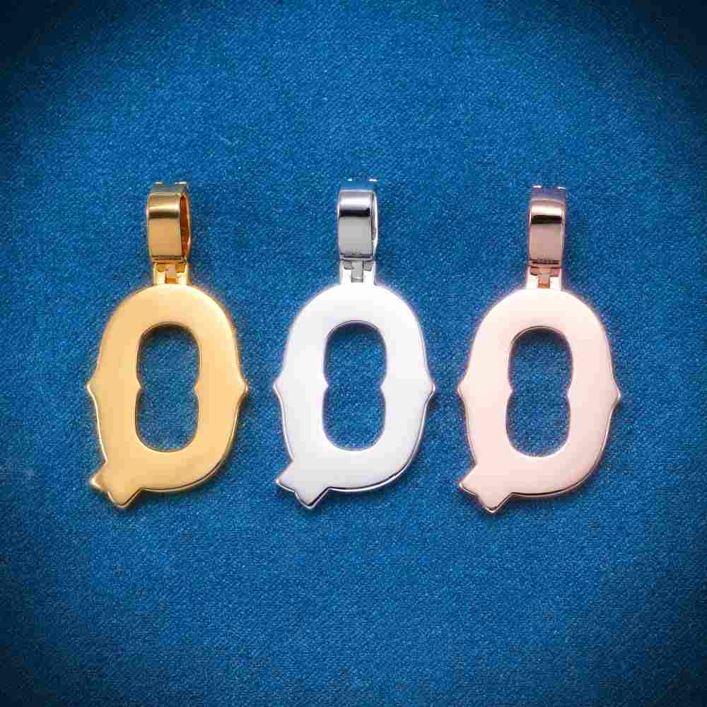 Moissanite Baguette Letter Q Pendant、mySite、hinf8tx79